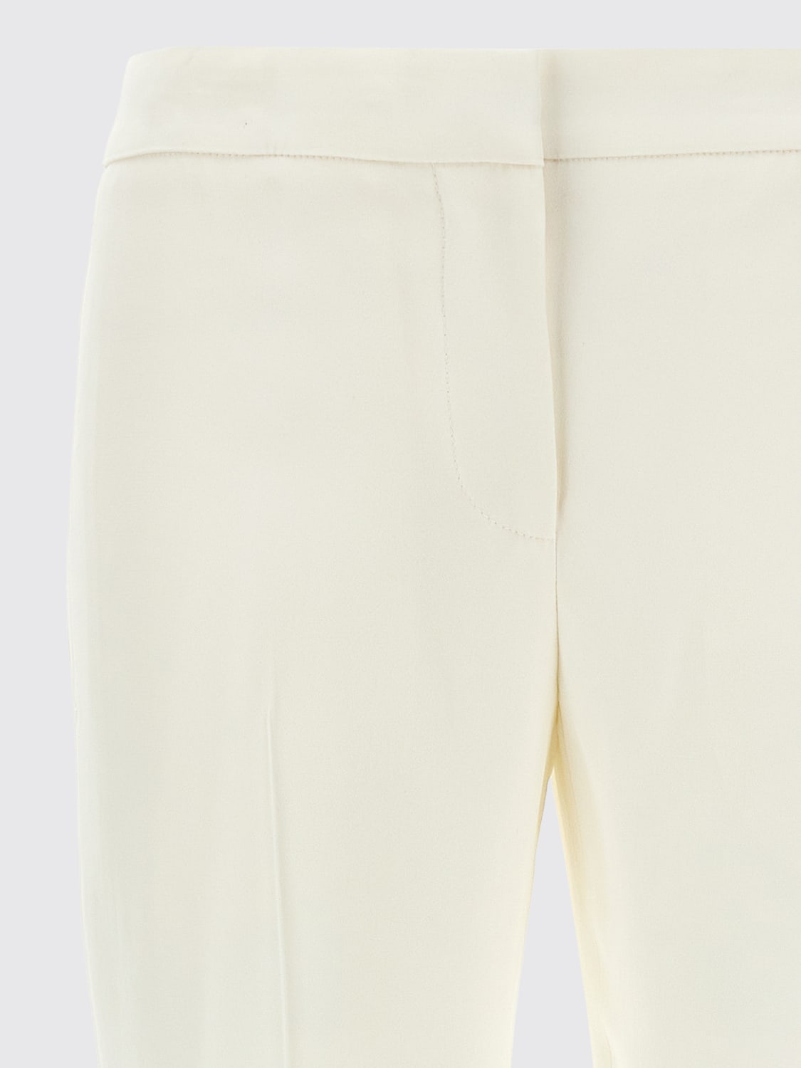 MCQUEEN PANTALONI: Pantalone di viscosa sartoriale McQueen, Bianco - Img 3