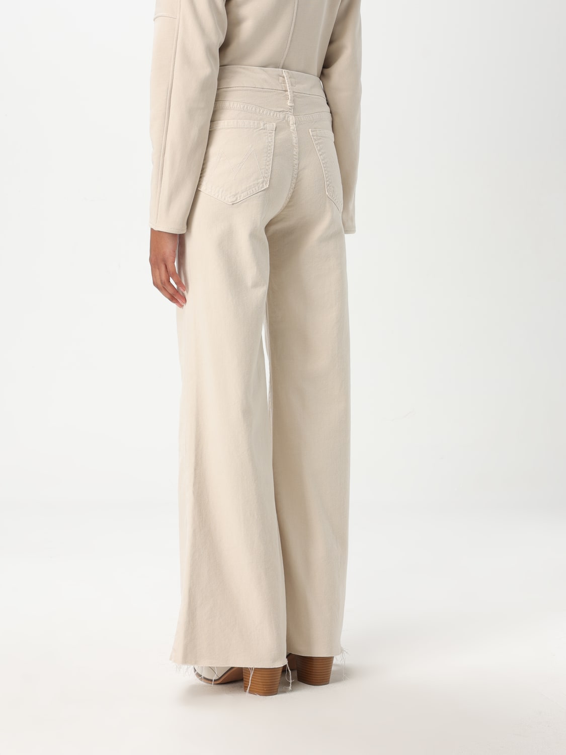 デニム・ジーパン MOTHER Woman Jeans Yellow Cream 1445413C INE MOTHER: Jeans woman - Yellow Cream | Mother jeans 1445413C