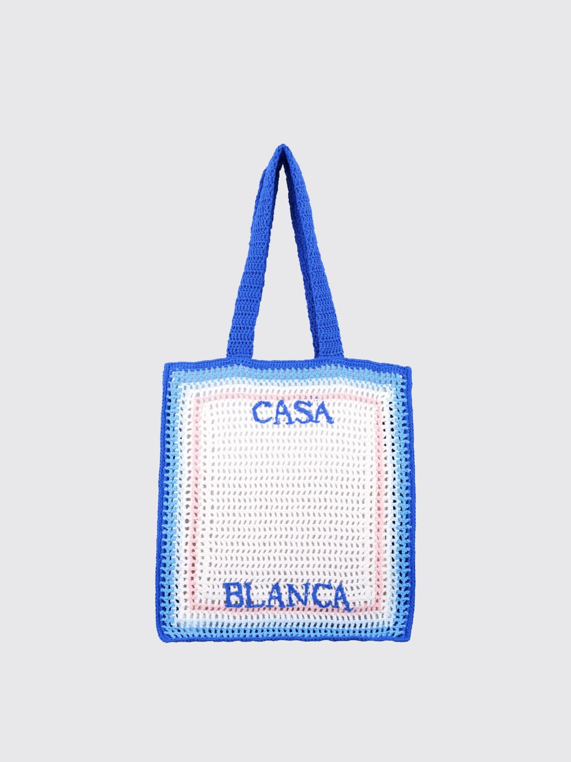 CASABLANCA SHOULDER BAG: Bags men Casablanca, Blue 1 - Img 1