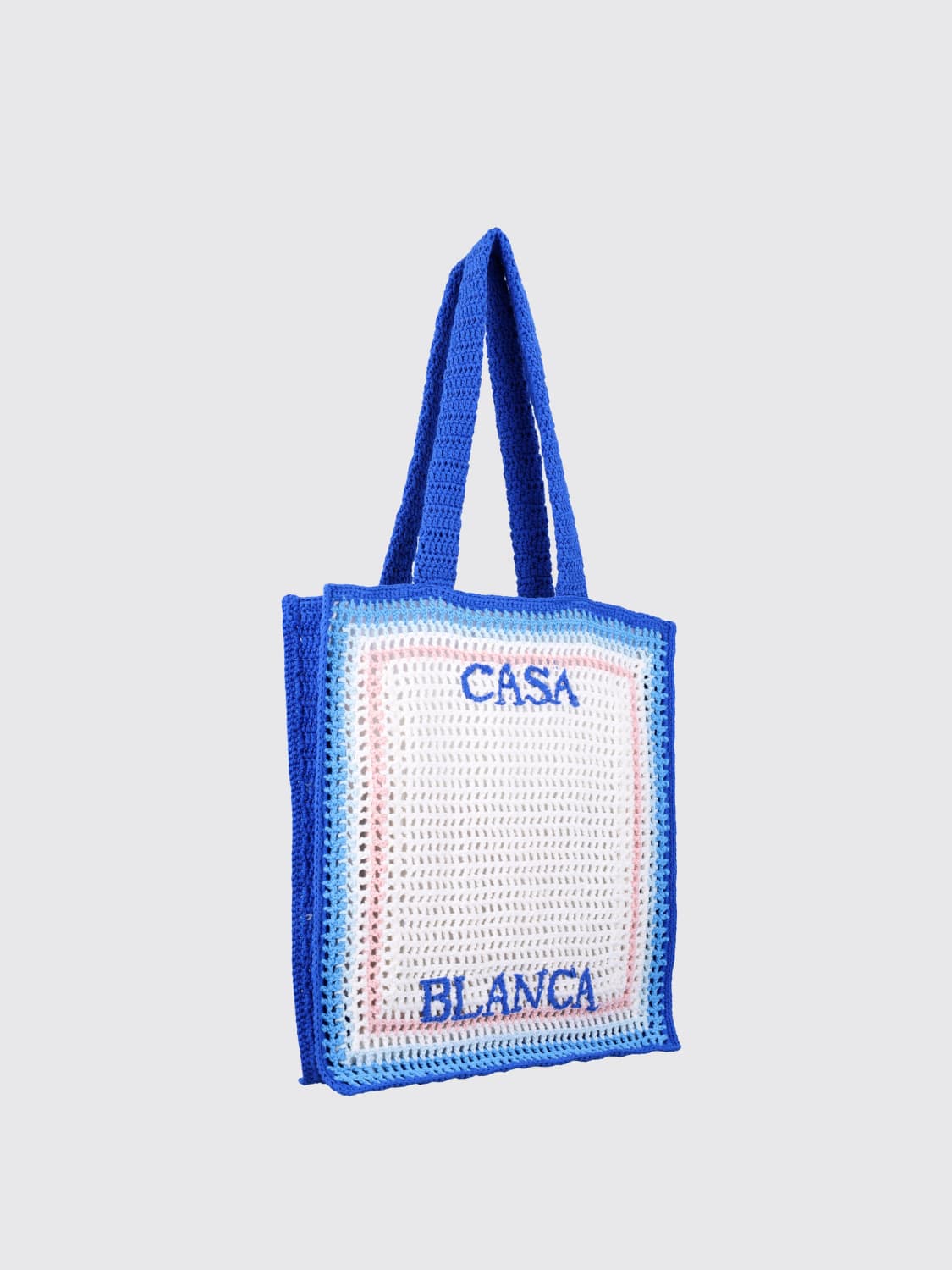 CASABLANCA SHOULDER BAG: Bags men Casablanca, Blue 1 - Img 2