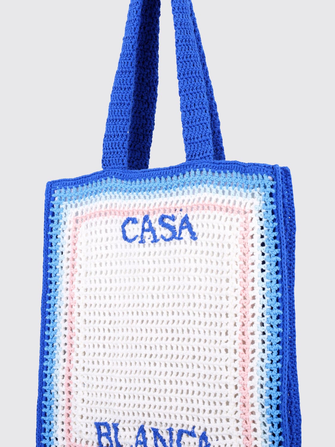 CASABLANCA SHOULDER BAG: Bags men Casablanca, Blue 1 - Img 3