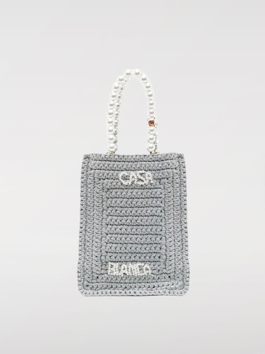 CASABLANCA SHOULDER BAG: Bags men Casablanca, Silver - Img 1