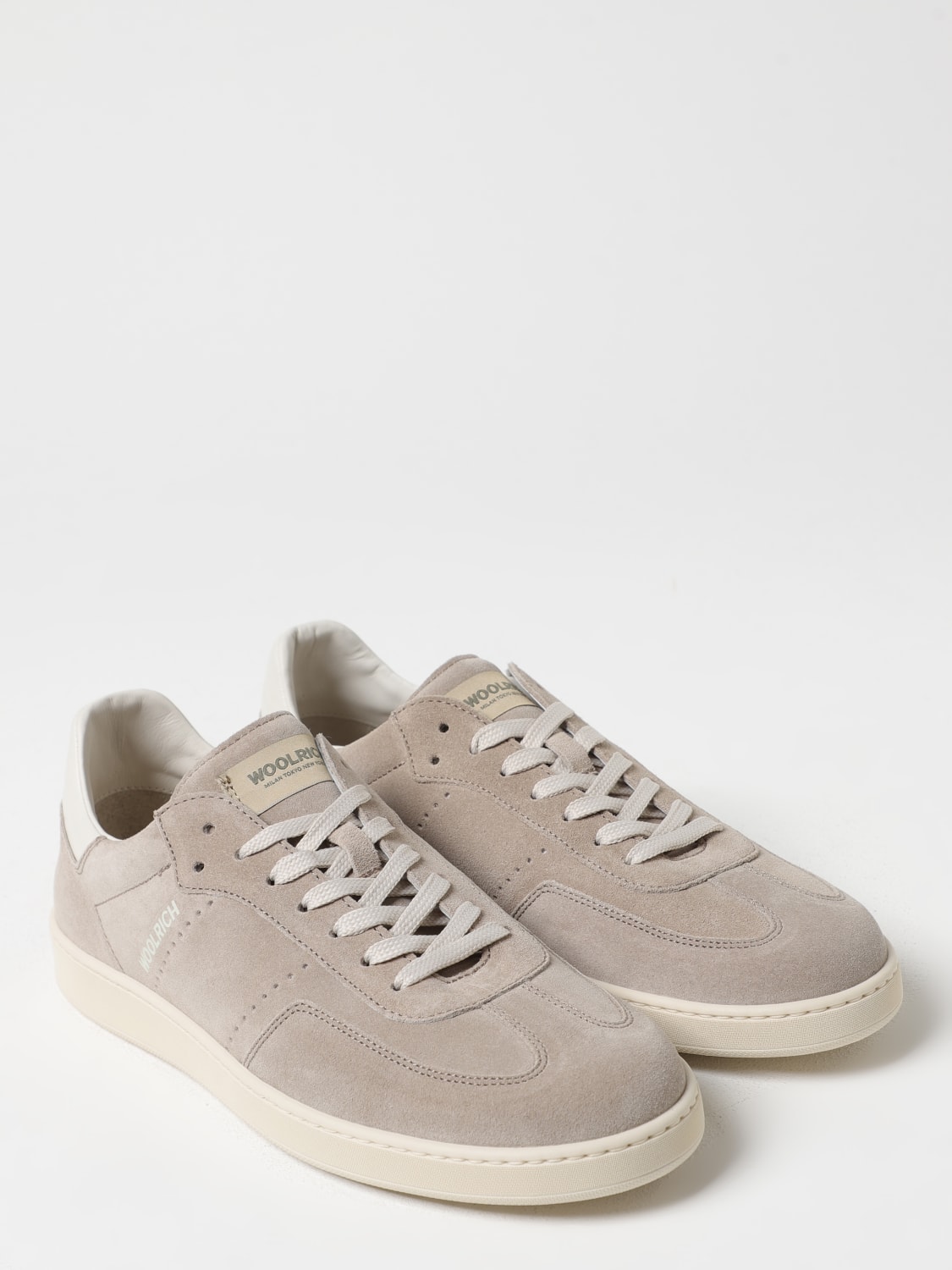 WOOLRICH SNEAKERS: Sneakers Woolrich in camoscio , Beige - Img 2