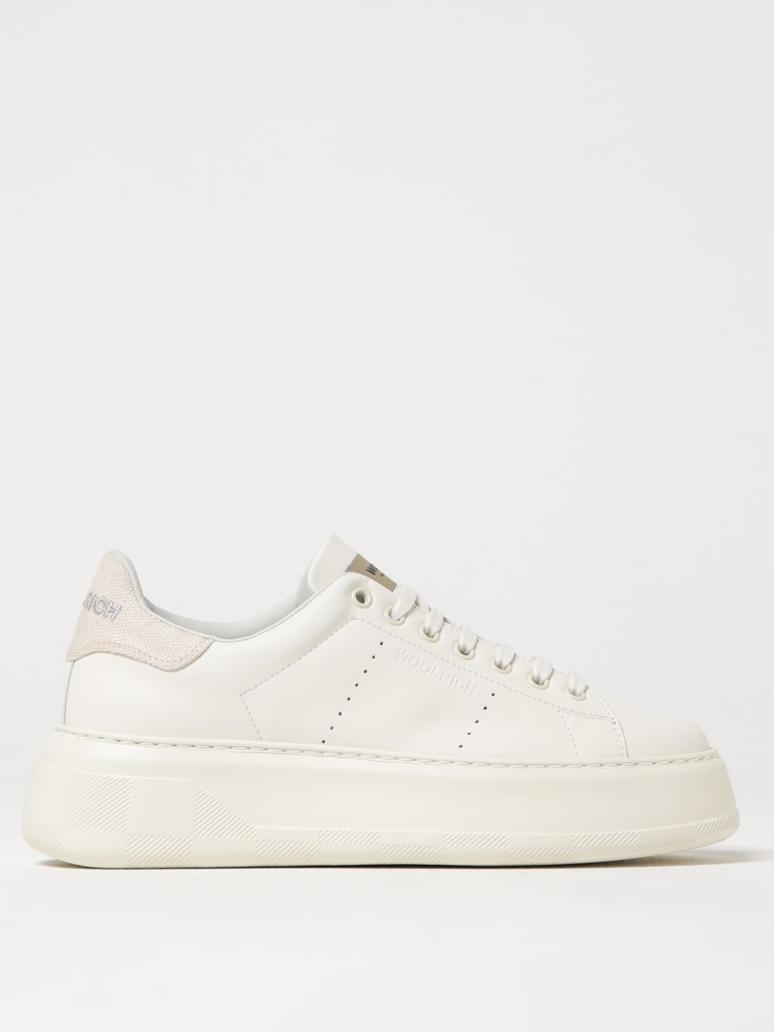 WOOLRICH SNEAKERS: Sneakers Woolrich in pelle , Bianco - Img 1