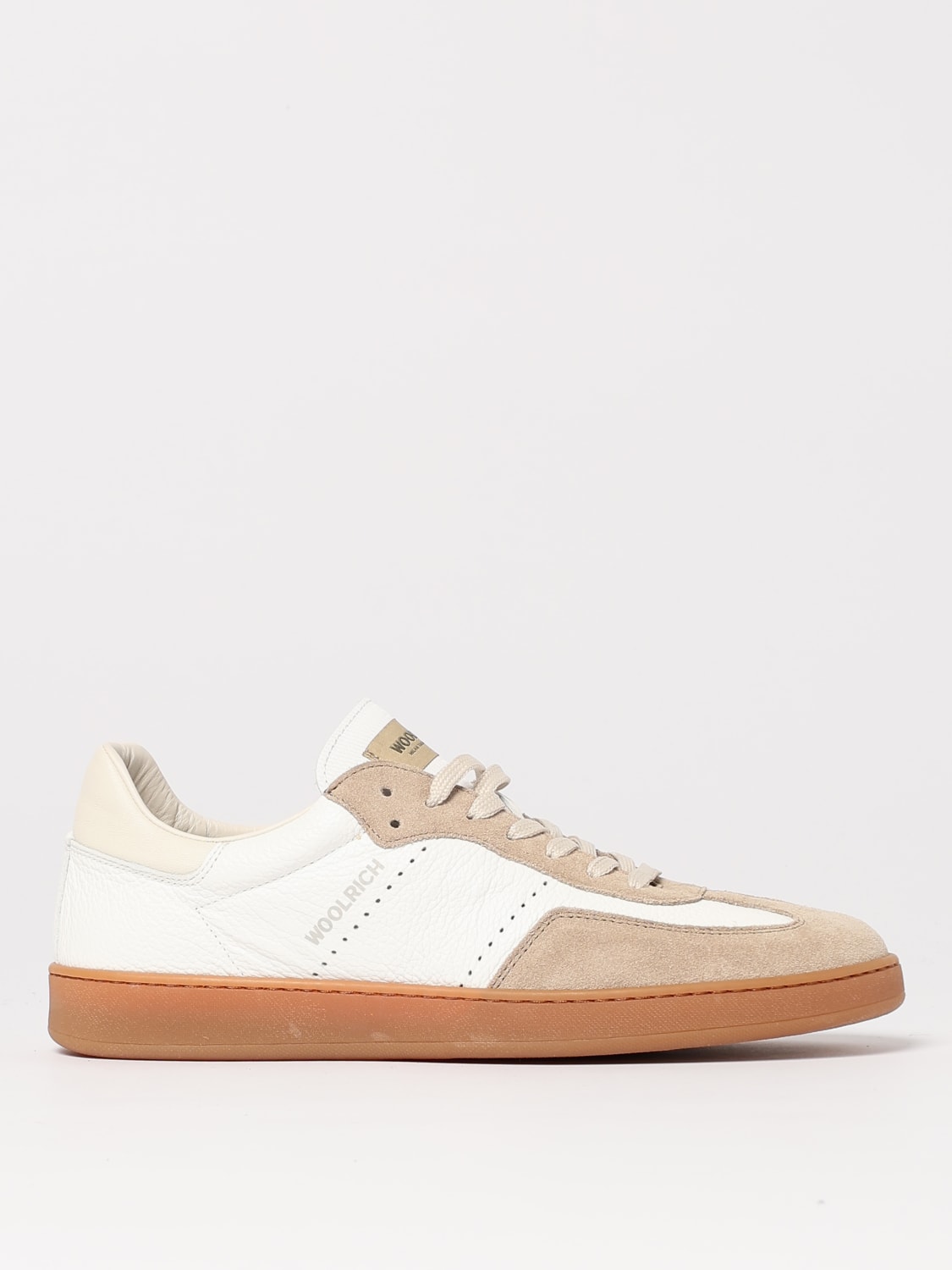 WOOLRICH SNEAKERS: Sneakers Woolrich in pelle , Beige - Img 1