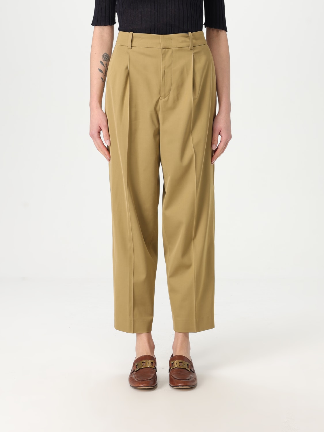 パンツ PT TORINO Woman Pants Beige CDVSJAZ00STDFT34 0035 PT TORINO: Pants woman - Brown | Pt Torino pants