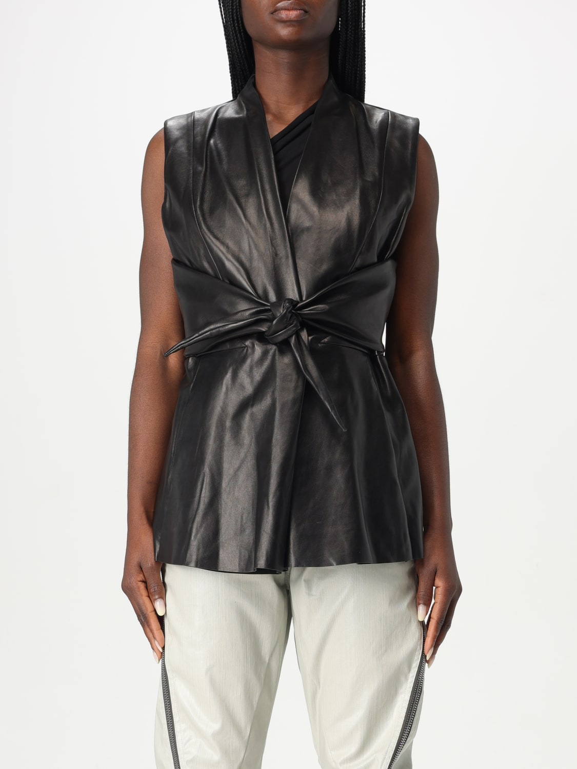 ジャケット RICK OWENS Woman Jacket Black RO01E7789NP 09 RICK OWENS: Waistcoat woman - Black | Rick Owens jacket