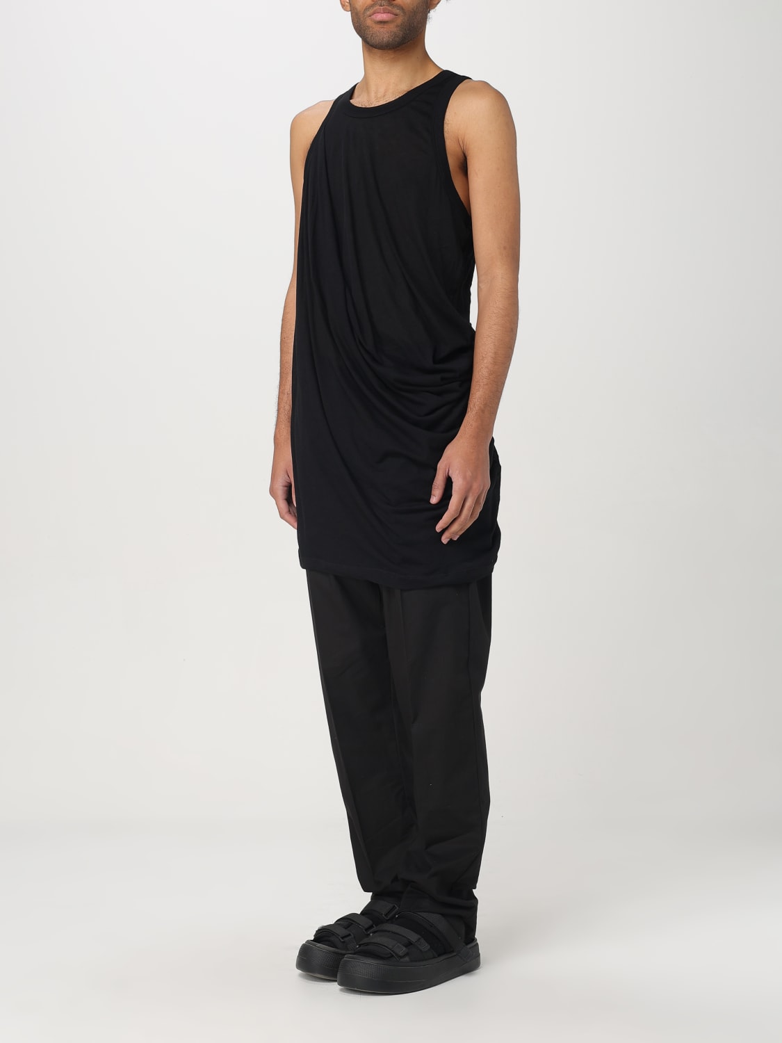 Tシャツ・カットソー RICK OWENS Men T-shirt Black RR01E5152UC 09 RICK OWENS: cotton tank top - Black | Rick Owens t-shirt