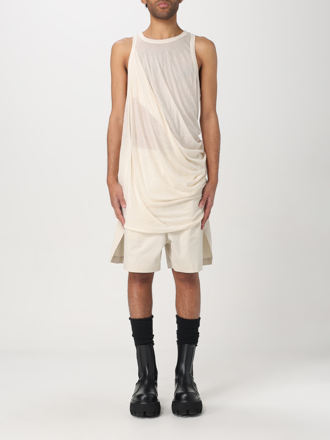 RICK OWENS T-SHIRT: Pullover herren Rick Owens, Beige - Img 1
