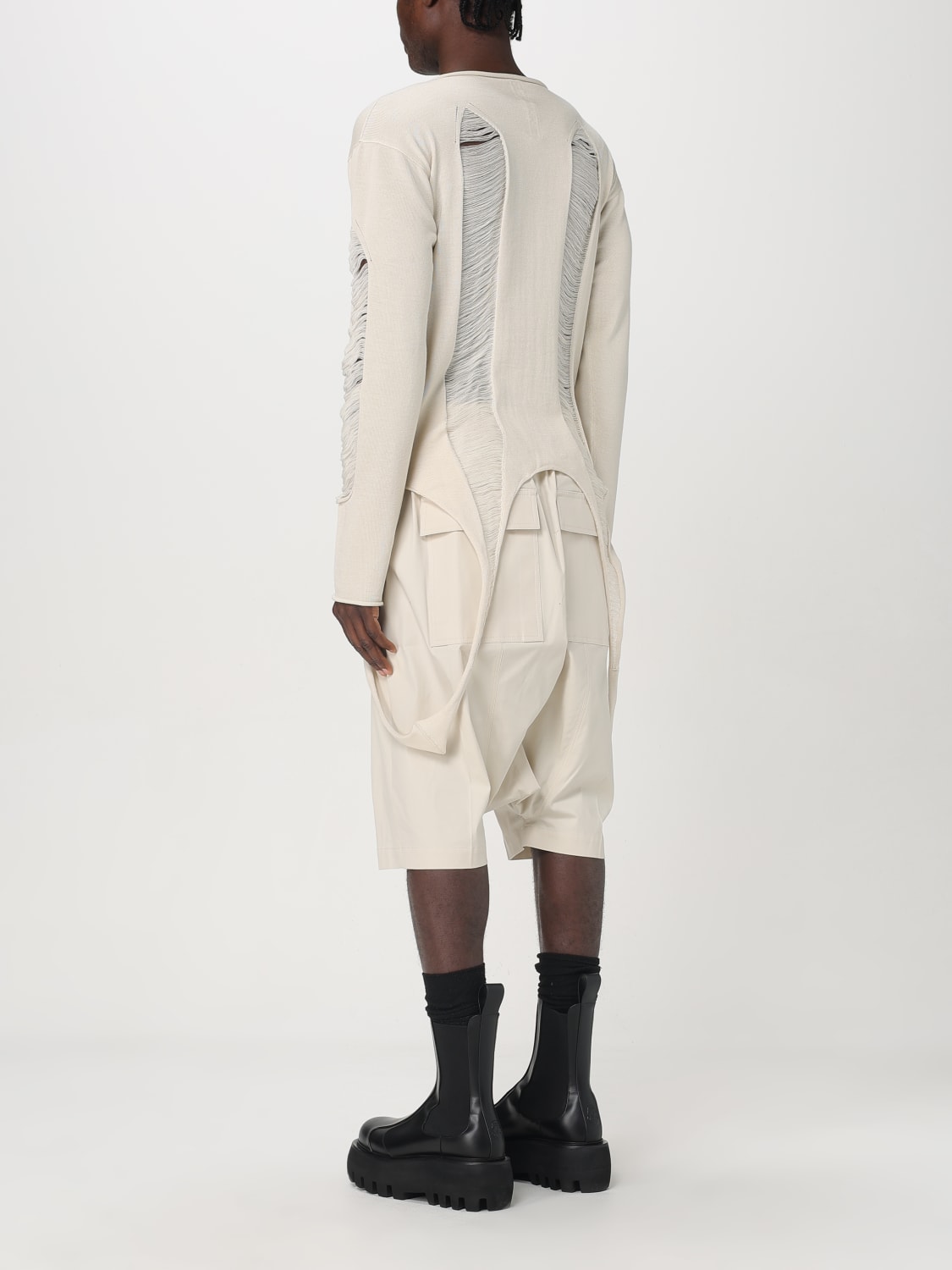RICK OWENS SWEATER: Cardigan men Rick Owens, White - Img 3