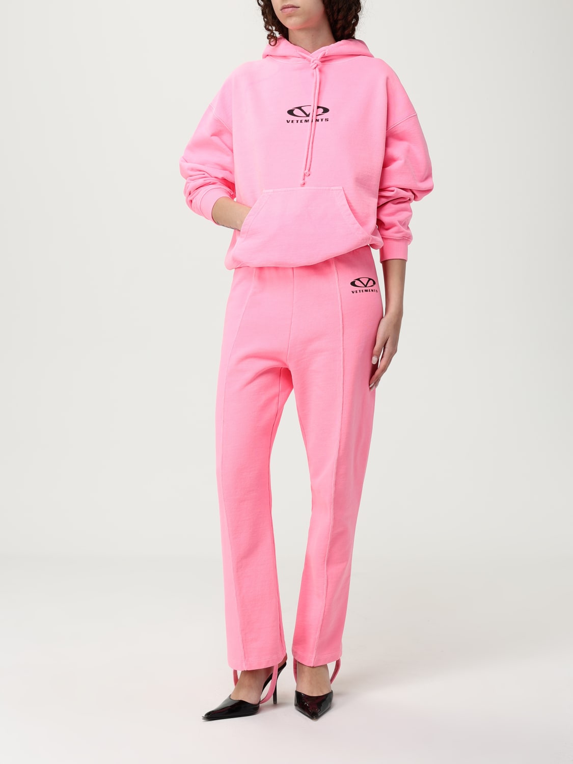 VETEMENTS SWEAT-SHIRT: Pull femme Vetements, Rose - Img 2