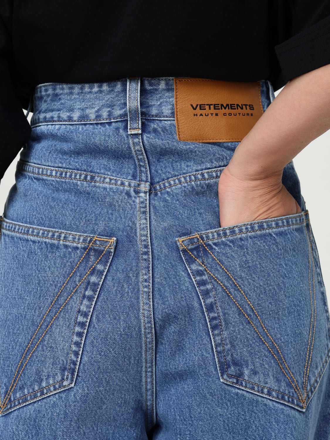 VETEMENTS JEANS: Jeans woman Vetements, Blue - Img 5