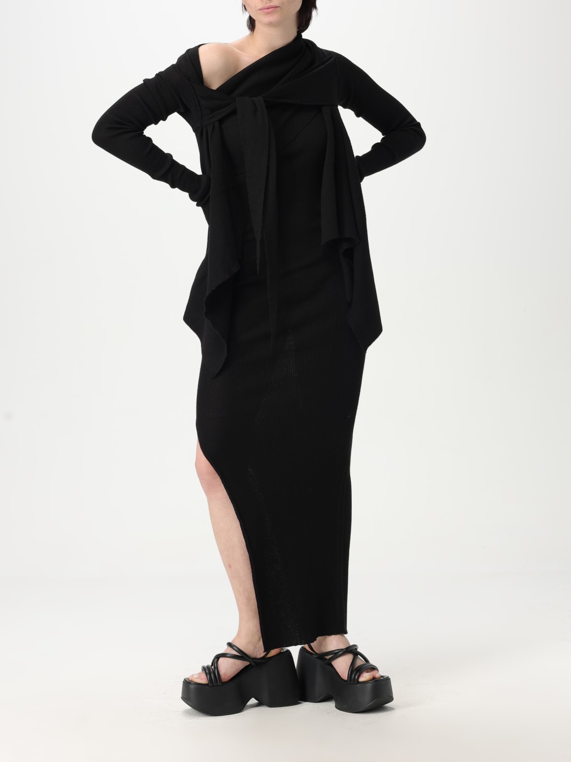 ワンピース RICK OWENS Woman Dress Black RP01E7627RIBM 09 RICK OWENS: Dress woman - Black | Rick Owens dress