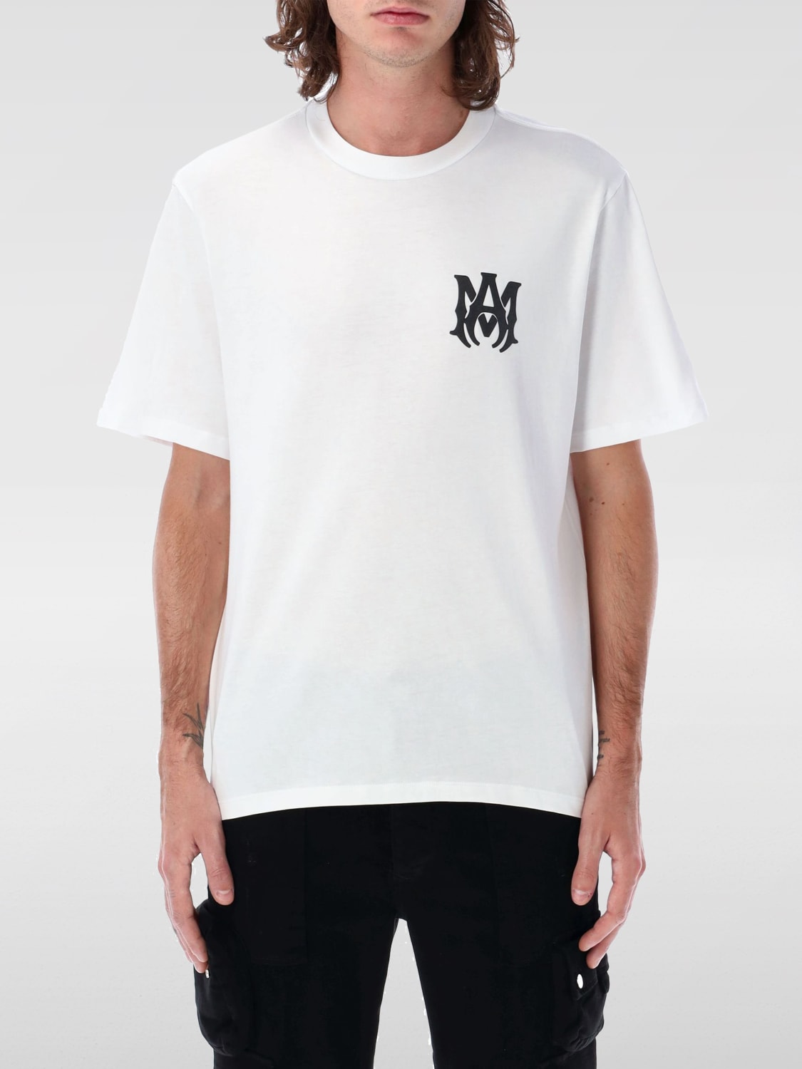 【関税込み】AMIRI オフホワイト 'Follow Me' Tシャツ MJLT024-100-01.jpg?width=265&