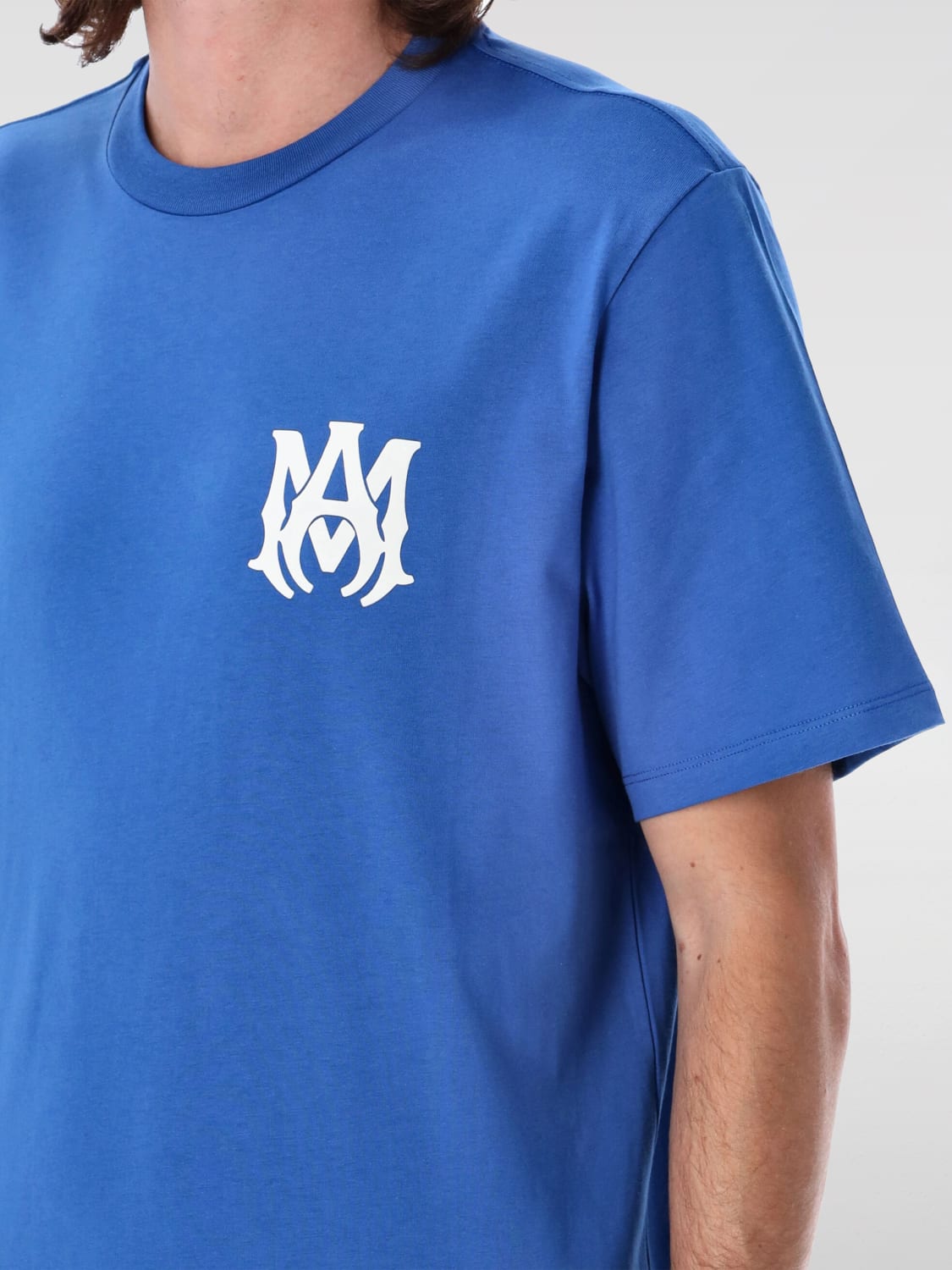 Tシャツ・カットソー AMIRI SS25 MA CORE LOGO TEE (AMJYTE1074 BLUE) AMIRI: T-shirt men - Blue | Amiri t-shirt AMJYTE1074 online