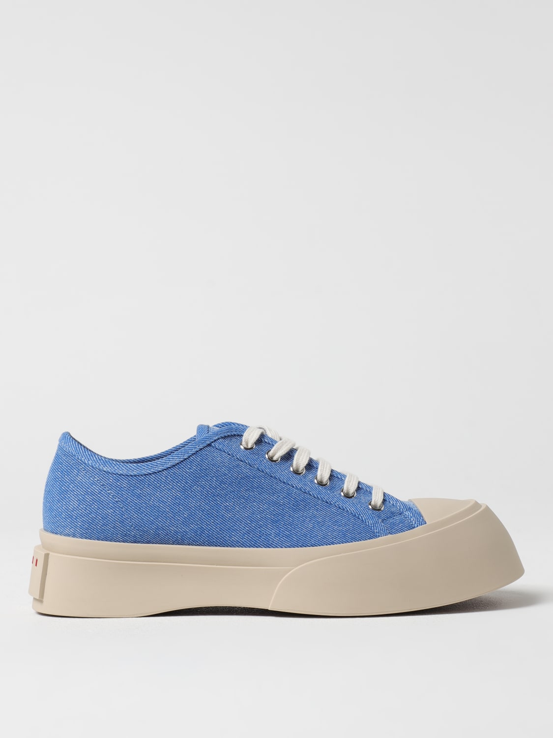 スニーカー MARNI Men Sneakers SNZU002002 P722600B26 Blue Light blue denim Pablo lace-up sneaker | Marni
