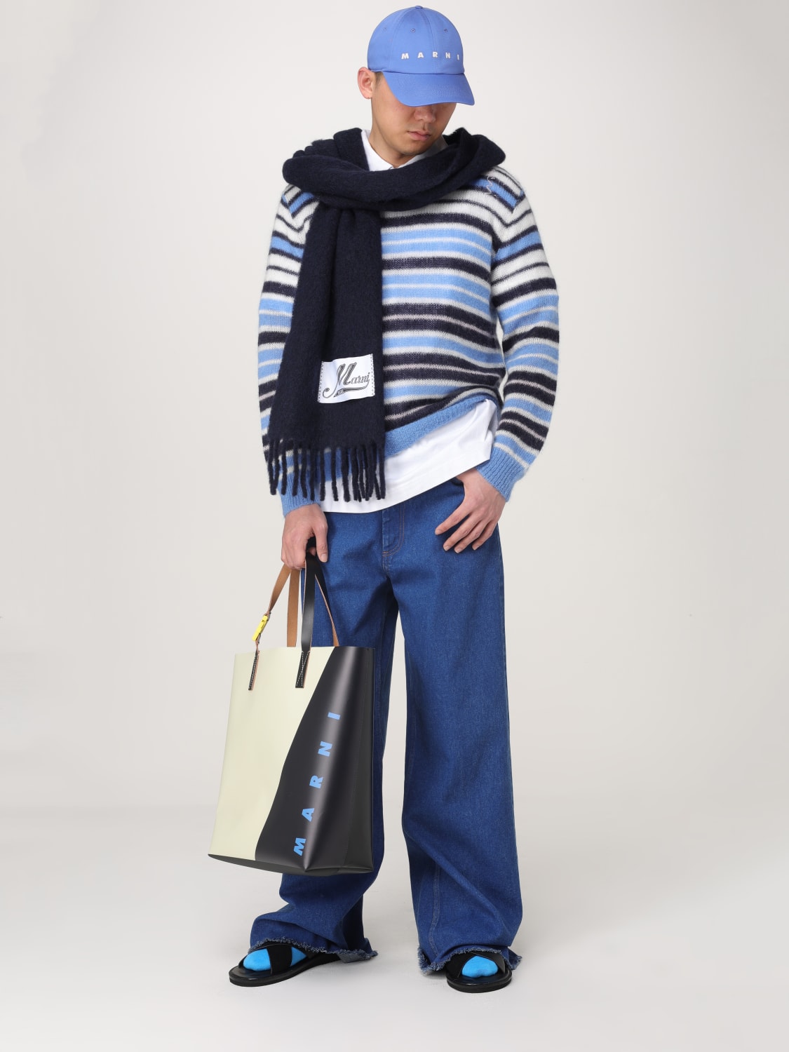 MARNI PULLOVER: Pullover herren Marni, Blau - Img 2