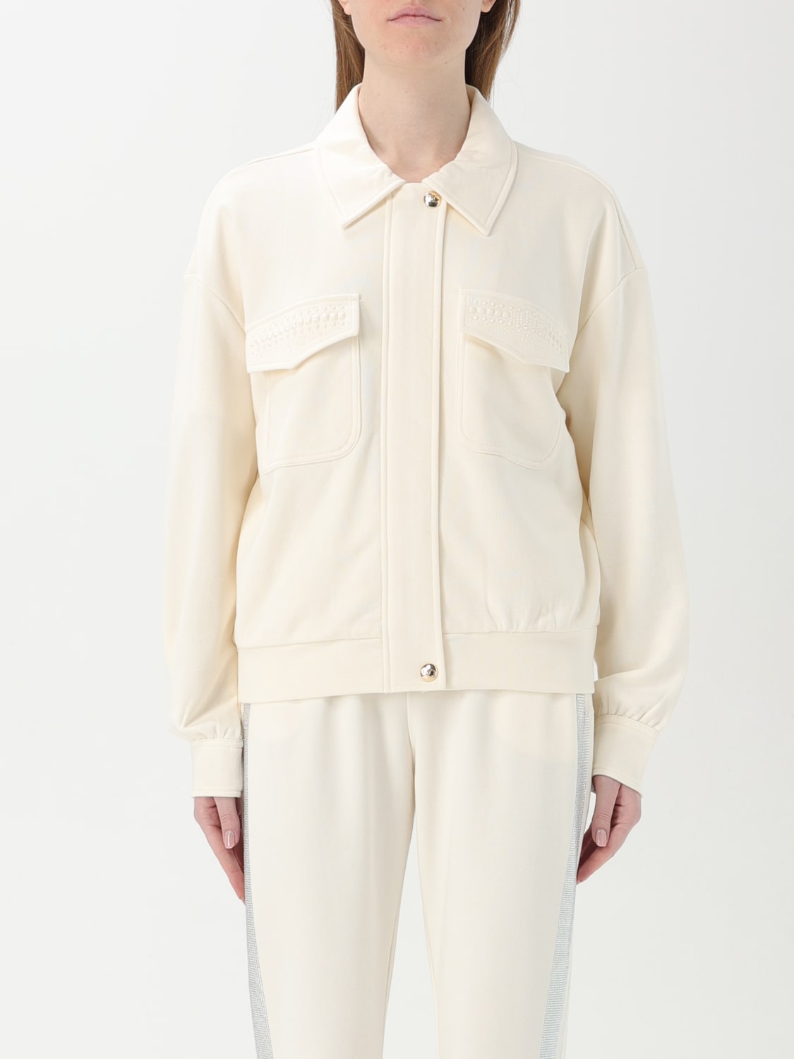 LIU JO: Blazer woman - White | Liu Jo jacket TA5012FS002