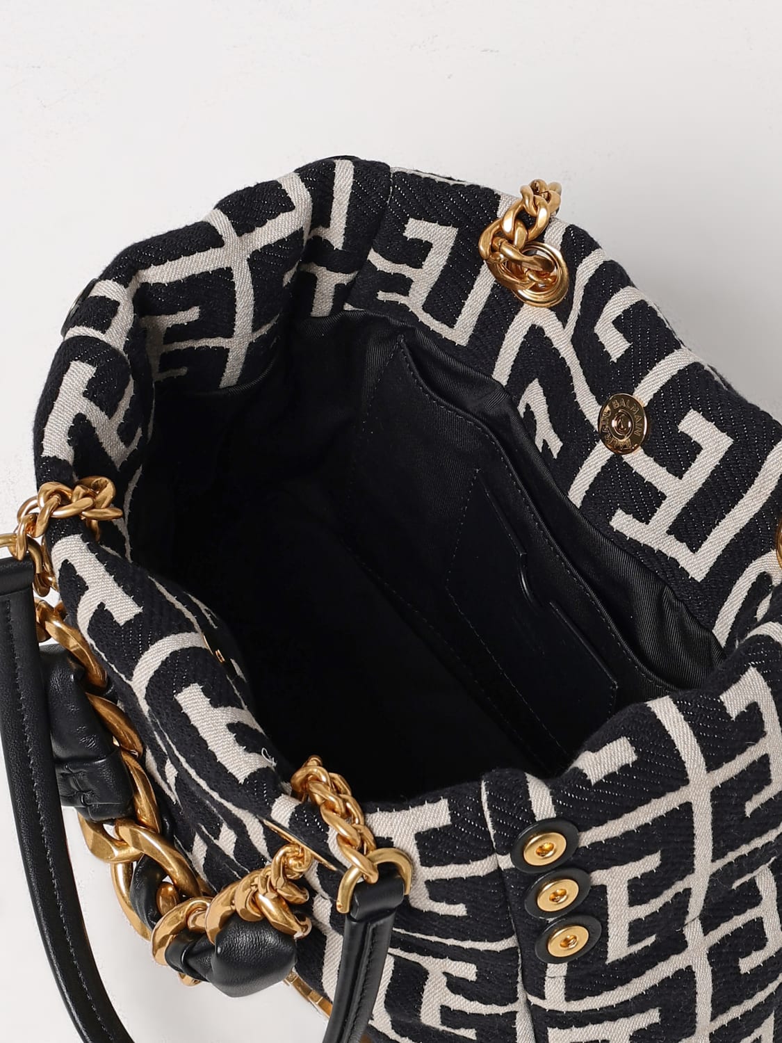 ハンドバッグ BALMAIN Woman Handbag Black EN1FD871TJXN GFE Balmain 1945 Soft Small - Tote bag for Woman - Black