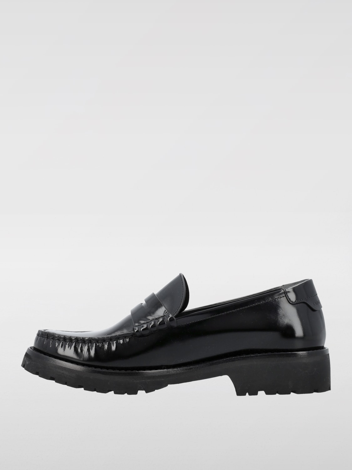 SAINT LAURENT MOCASSINI: Mocassino Le Loafer Saint Laurent in pelle spazzolata , Nero - Img 4