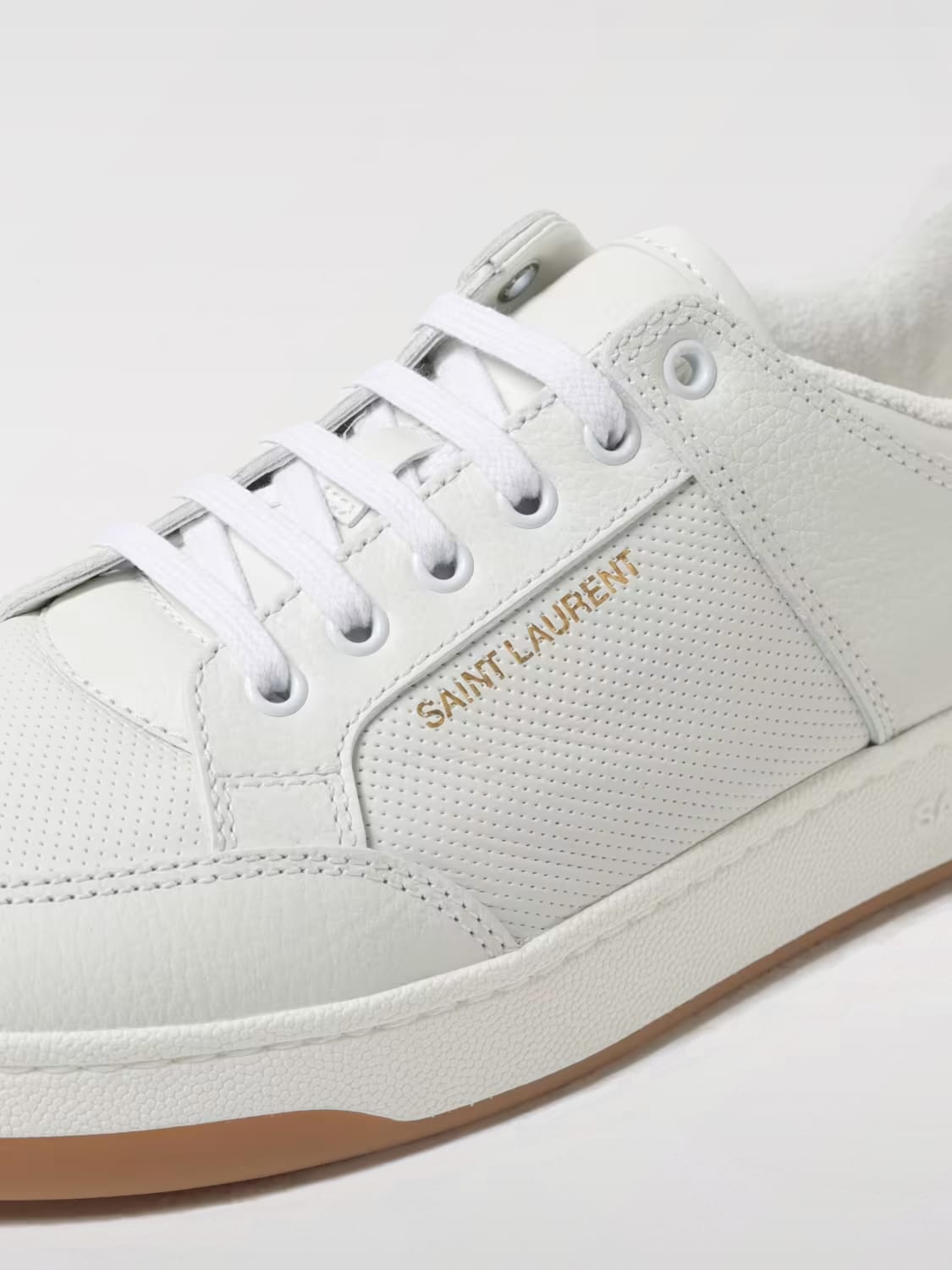 SAINT LAURENT SNEAKERS: Sneakers SL/61 Saint Laurent in pelle , Bianco - Img 4