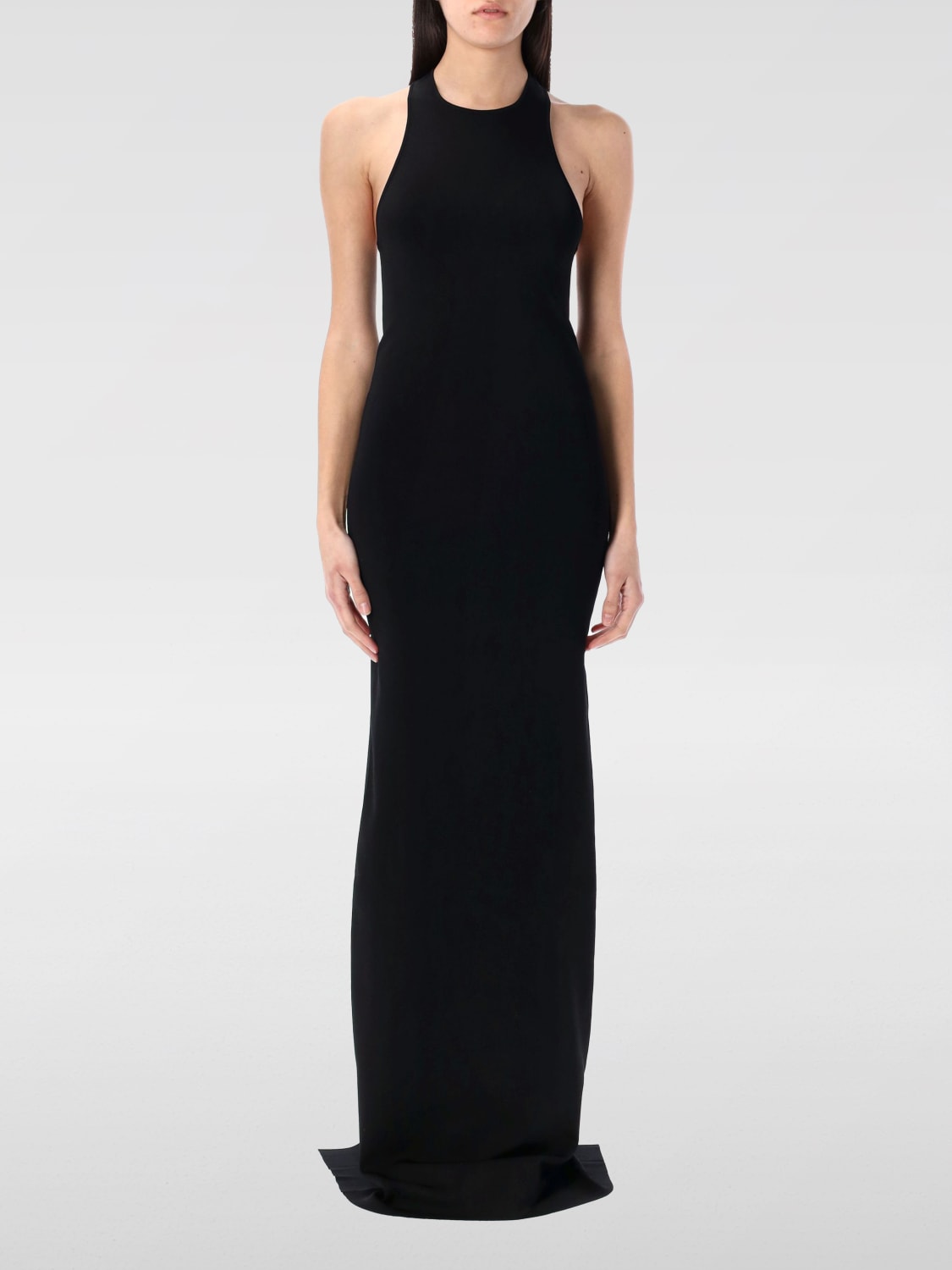 SAINT LAURENT ABITO: Abito Saint Laurent in viscosa stretch , Nero - Img 1