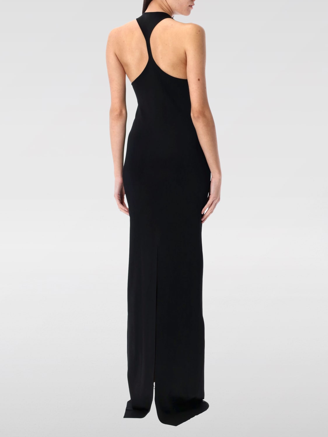 SAINT LAURENT ABITO: Abito Saint Laurent in viscosa stretch , Nero - Img 2