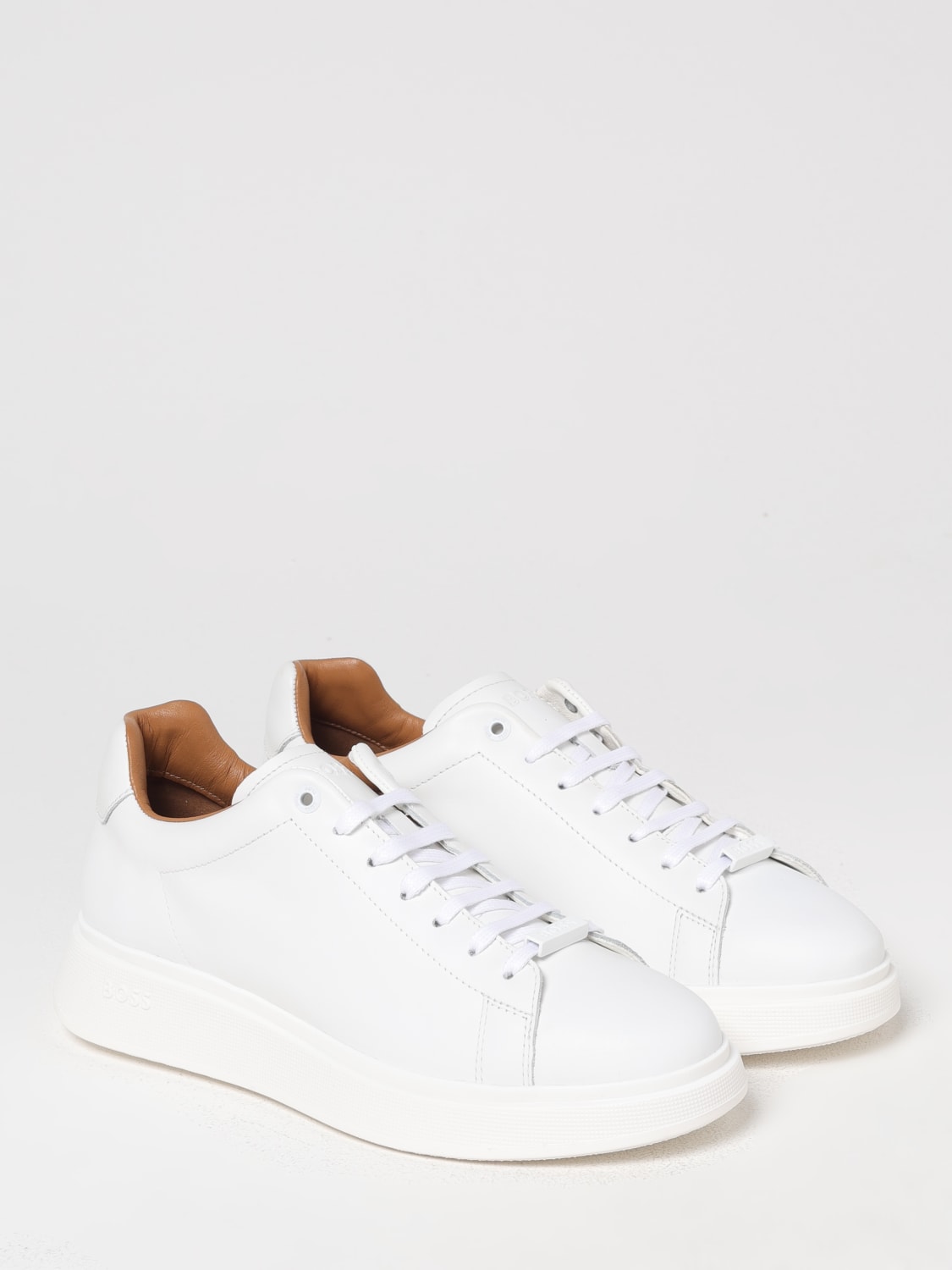 Boss Outlet: Shoes men - White | Boss sneakers 50497887