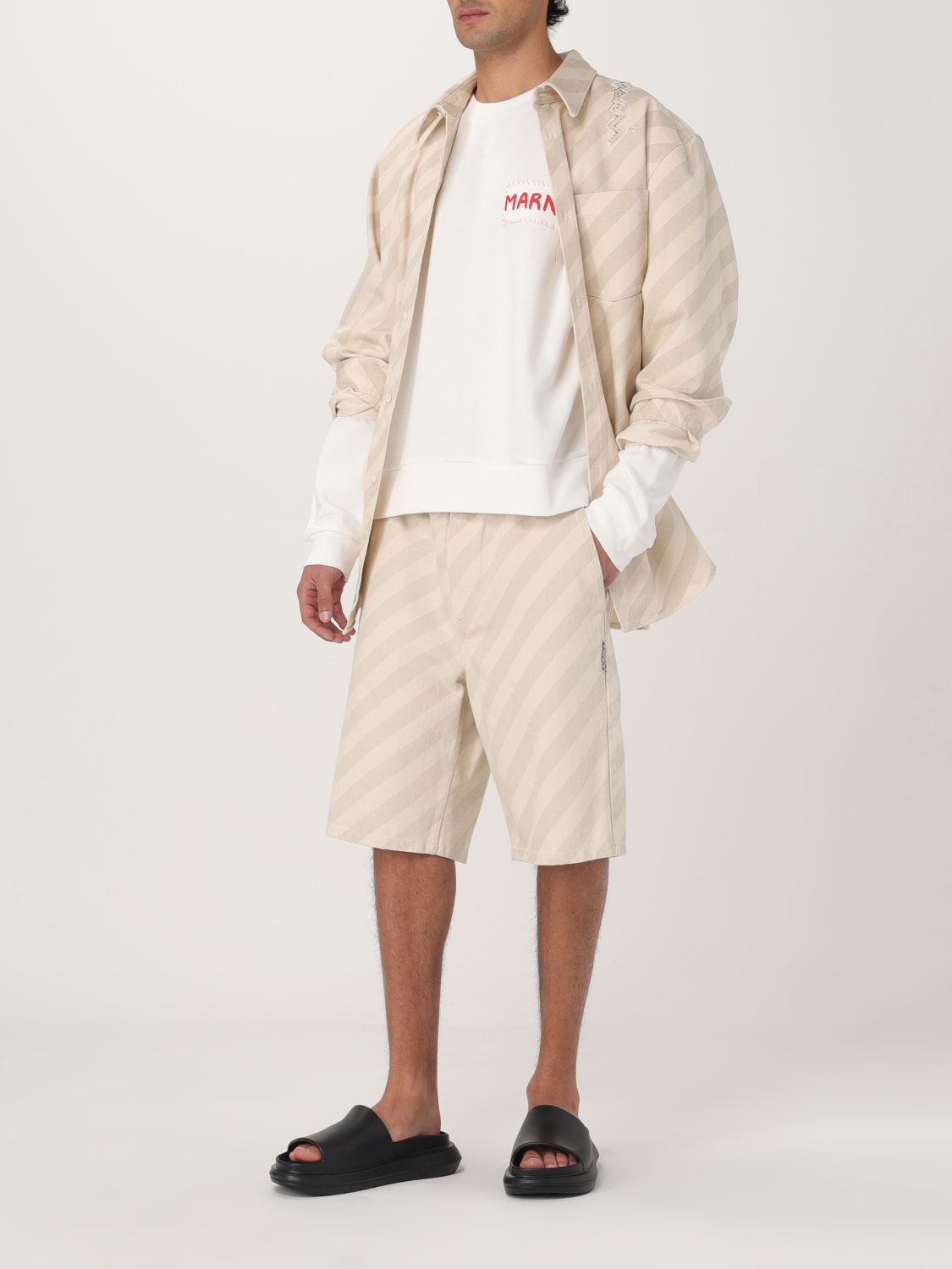 Tシャツ・カットソー MARNI Men Hoodies FUMU0074X1 UTC27500W74 Beige MARNI-MARNI LOGO SWEATSHIRT-FUMU0074X1UTC275 00W02 – Dope