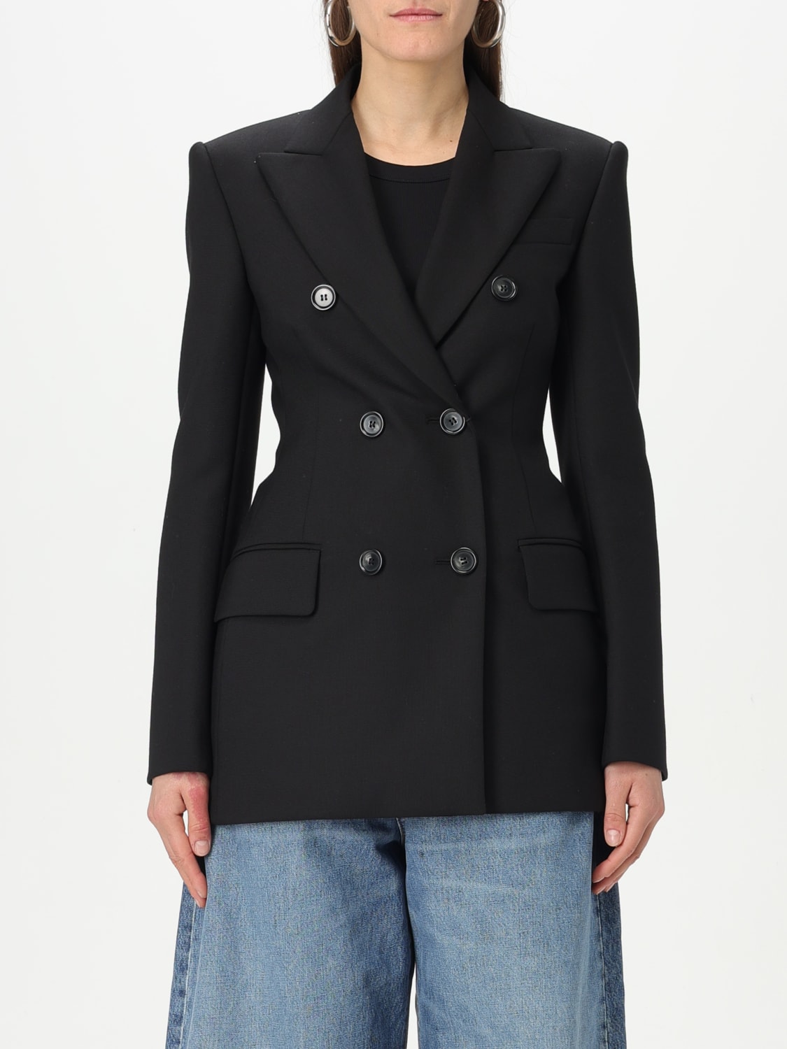 アウターその他 SPORTMAX Woman Blazer Black 2512041081600 002 SPORTMAX: Blazer woman - Black | Sportmax blazer