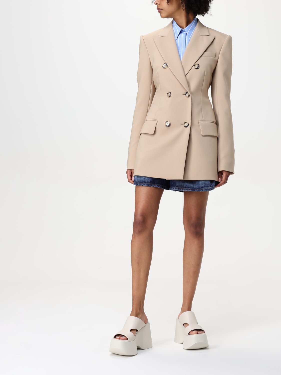 アウターその他 SPORTMAX Women Outer 93249 2512011021600 91960 BROWN SPORTMAX: Blazer woman - Brown | Sportmax blazer