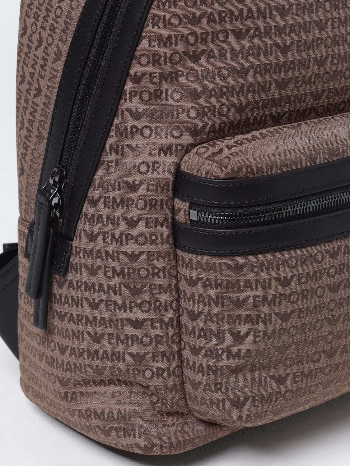 EMPORIO ARMANI BACKPACK: Backpack men Emporio Armani, Brown - Img 3
