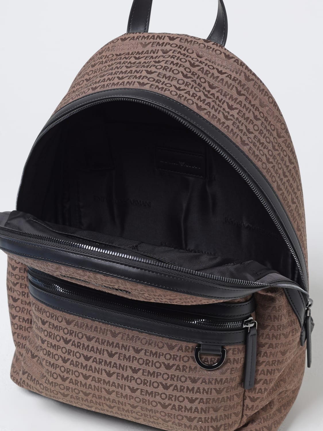 EMPORIO ARMANI BACKPACK: Backpack men Emporio Armani, Brown - Img 4