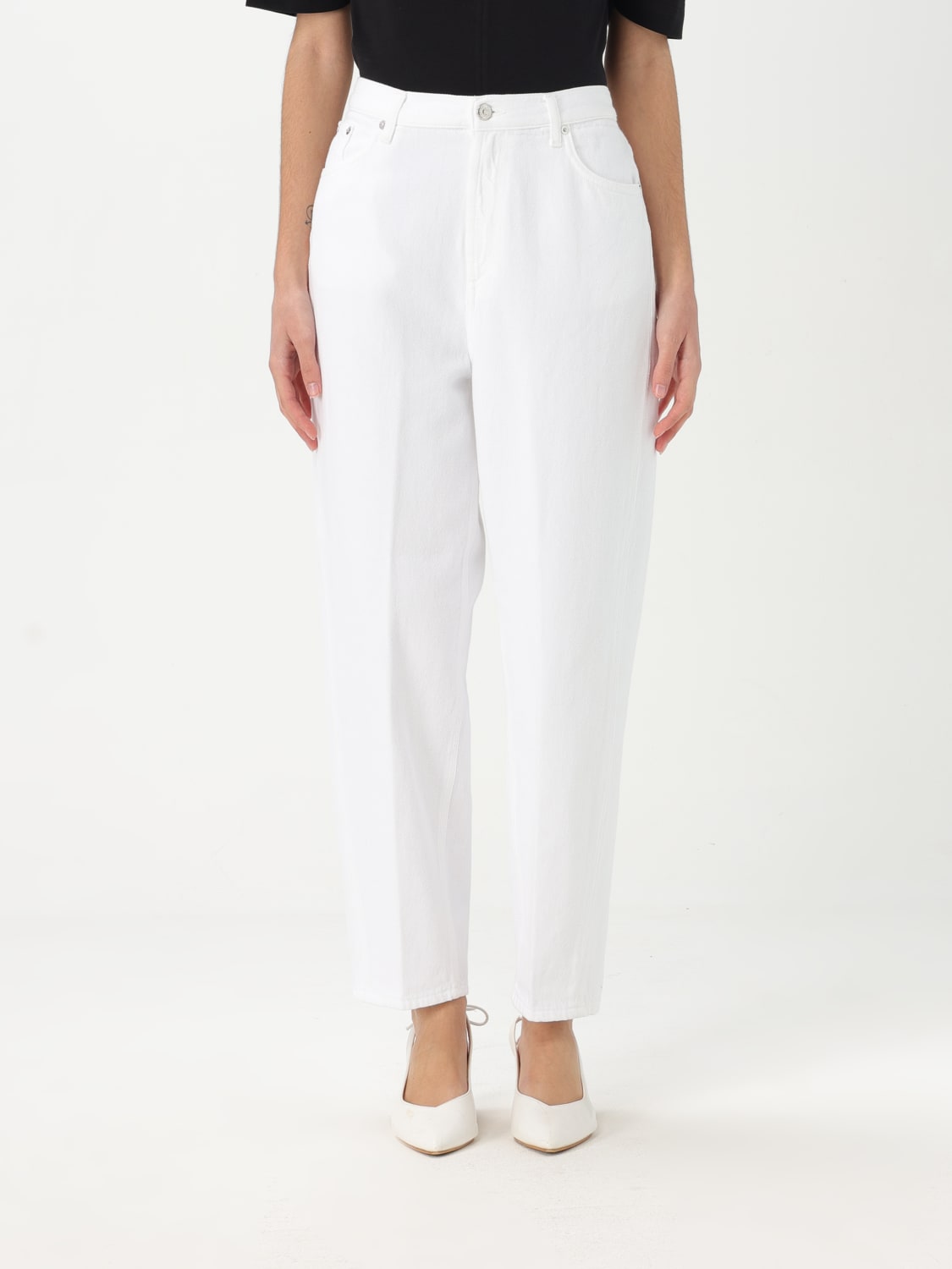 DONDUP JEANS: Jeans Dondup in denim , Bianco - Img 1