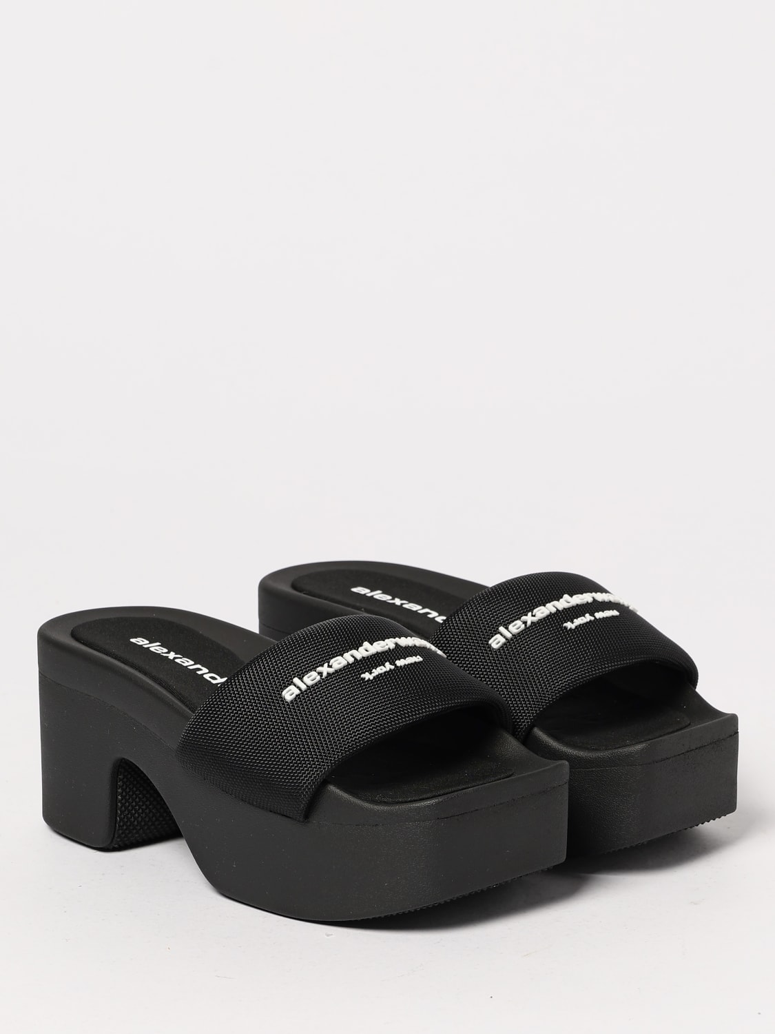 ALEXANDER WANG: Heeled sandals woman - Black | Alexander