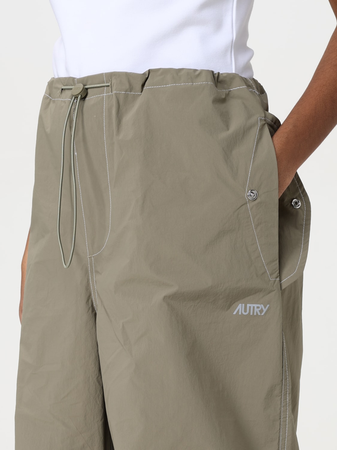 AUTRY: Pants woman - Green | Autry pants PAPXB1NC online at AUTRY: Pants woman - Green | Autry pants PAPXB1NC online at