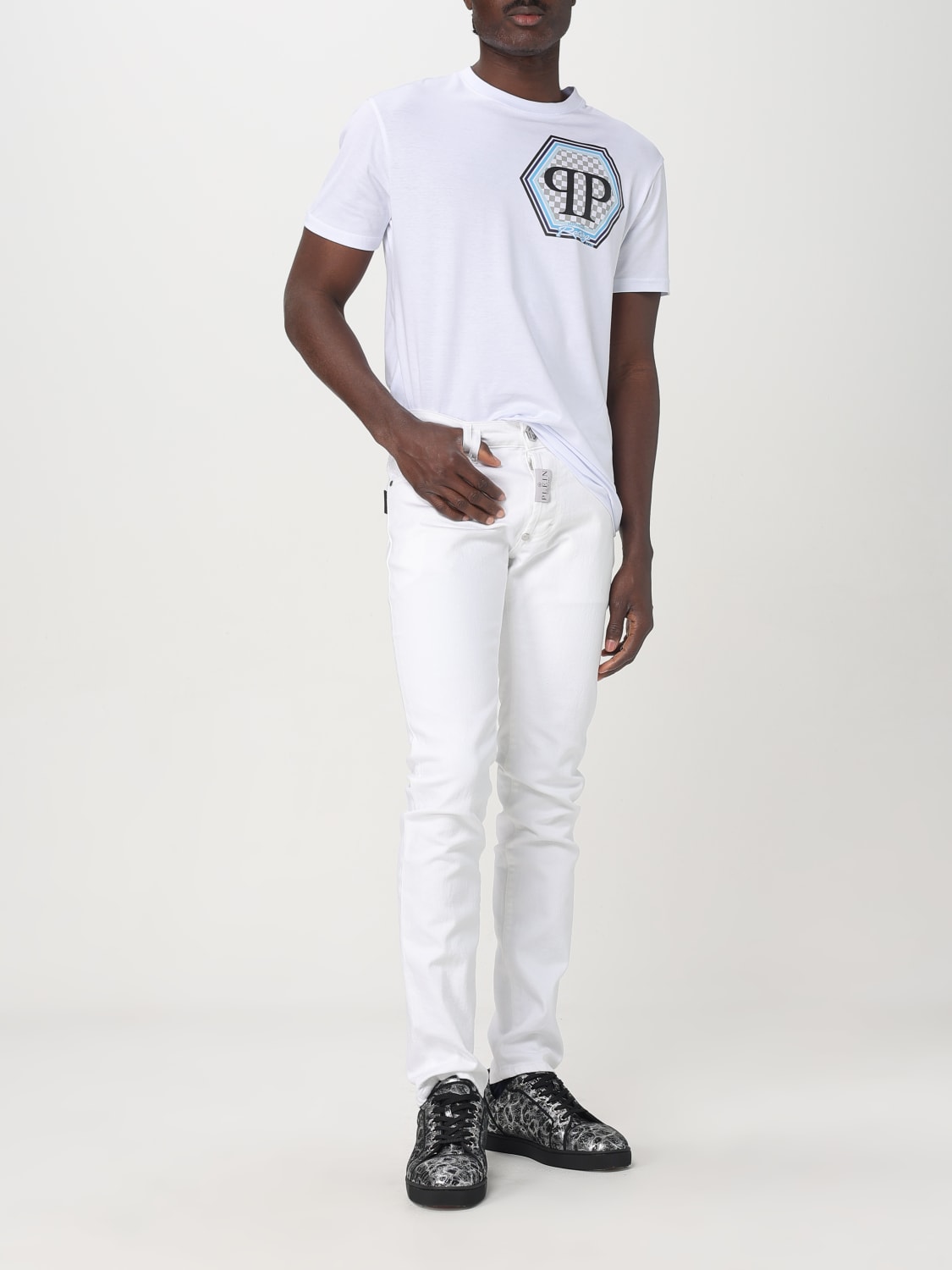 PHILIPP PLEIN T-SHIRT: T-shirt men Philipp Plein, White - Img 2