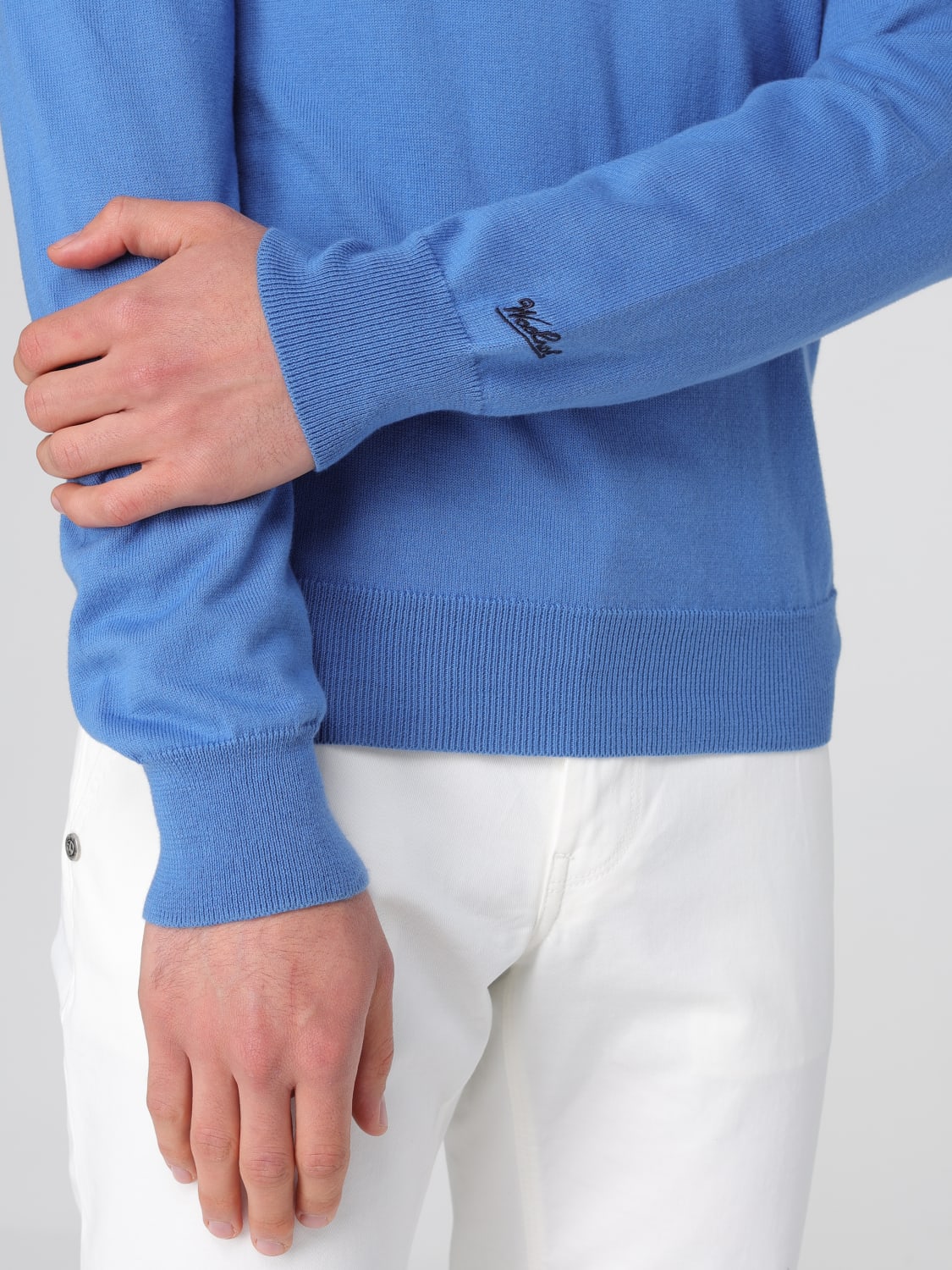 WOOLRICH PULLOVER: Pullover herren Woolrich, Hellblau - Img 3