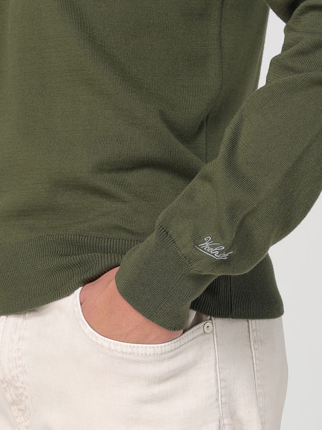 WOOLRICH SWEATER: Sweater men Woolrich, Green - Img 3