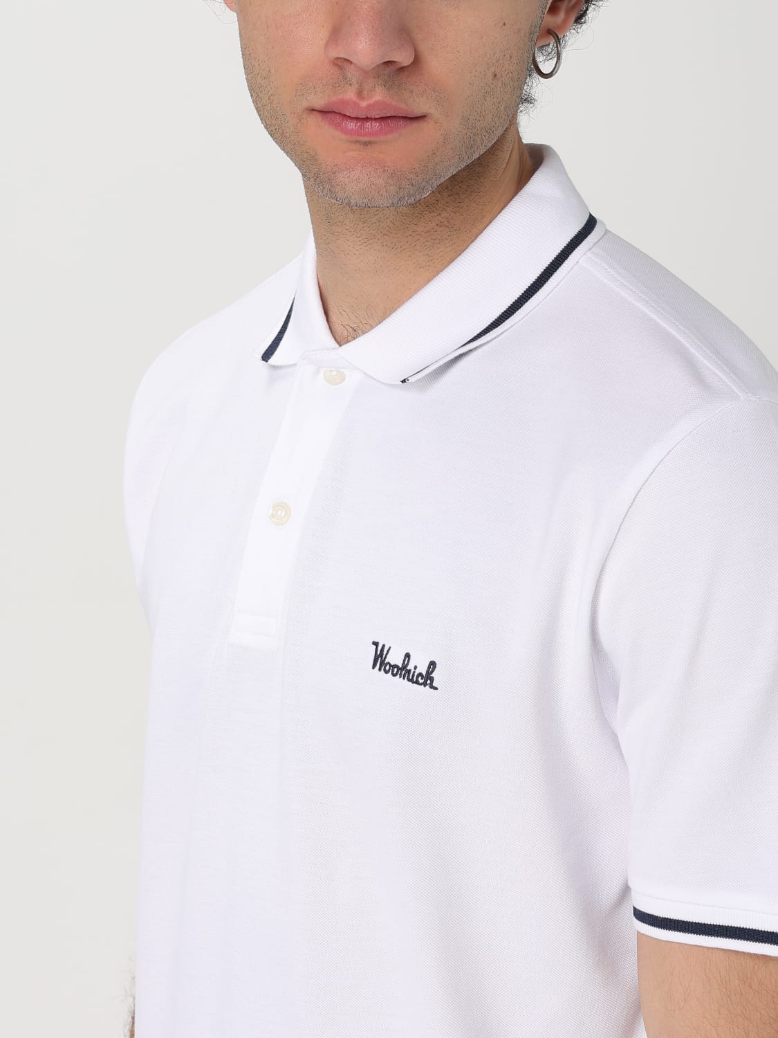 WOOLRICH POLO: Polo hombre Woolrich, Blanco - Img 3
