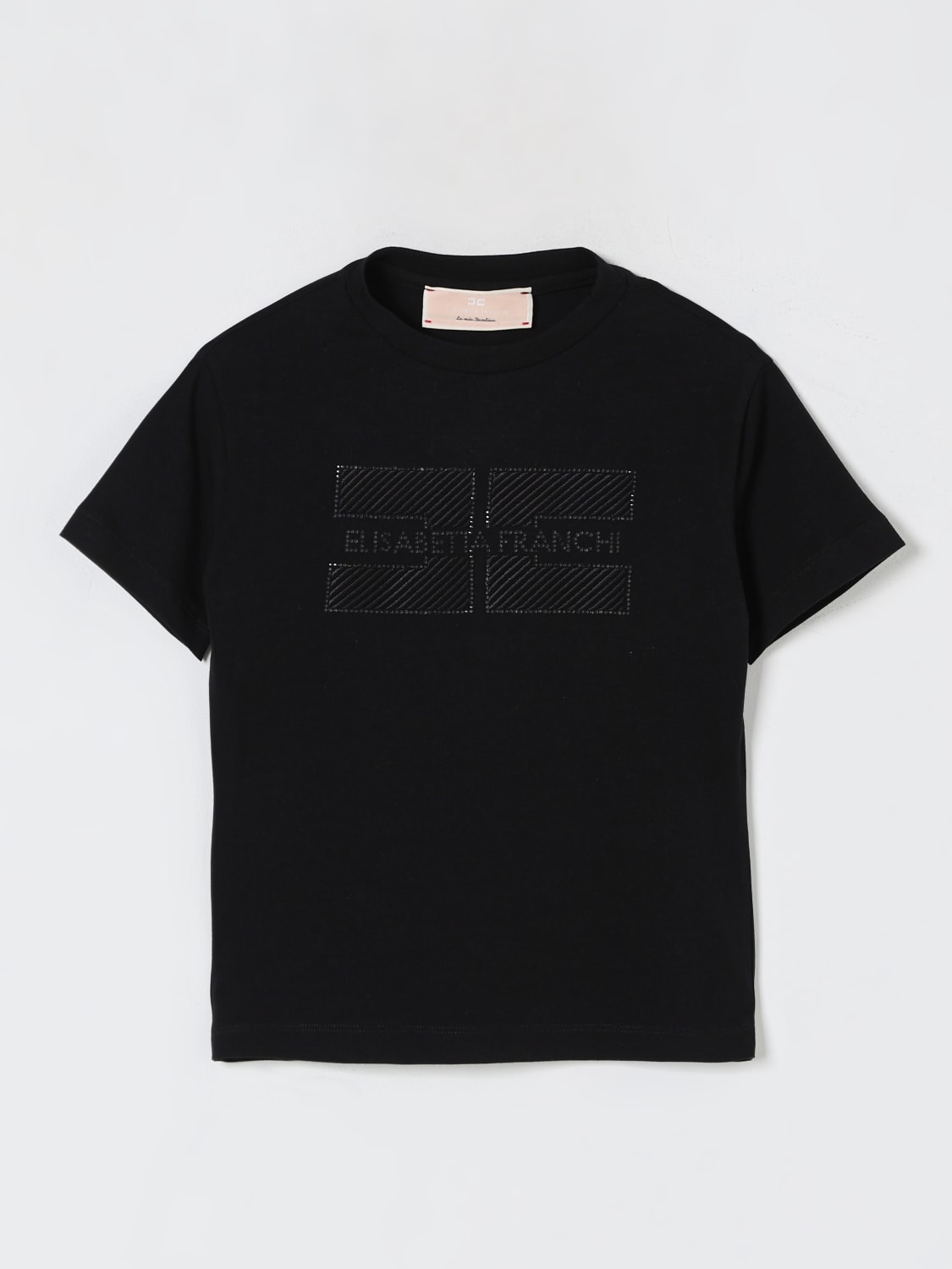 ELISABETTA FRANCHI LA MIA BAMBINA T-SHIRT: T-shirt kids Elisabetta Franchi La Mia Bambina, Black - Img 1