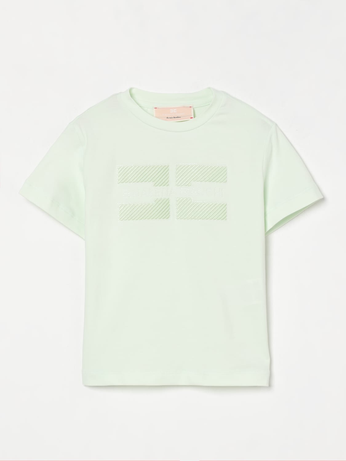 ELISABETTA FRANCHI LA MIA BAMBINA T-SHIRT: T-shirt in cotone Elisabetta Franchi La Mia Bambina, Menta - Img 1