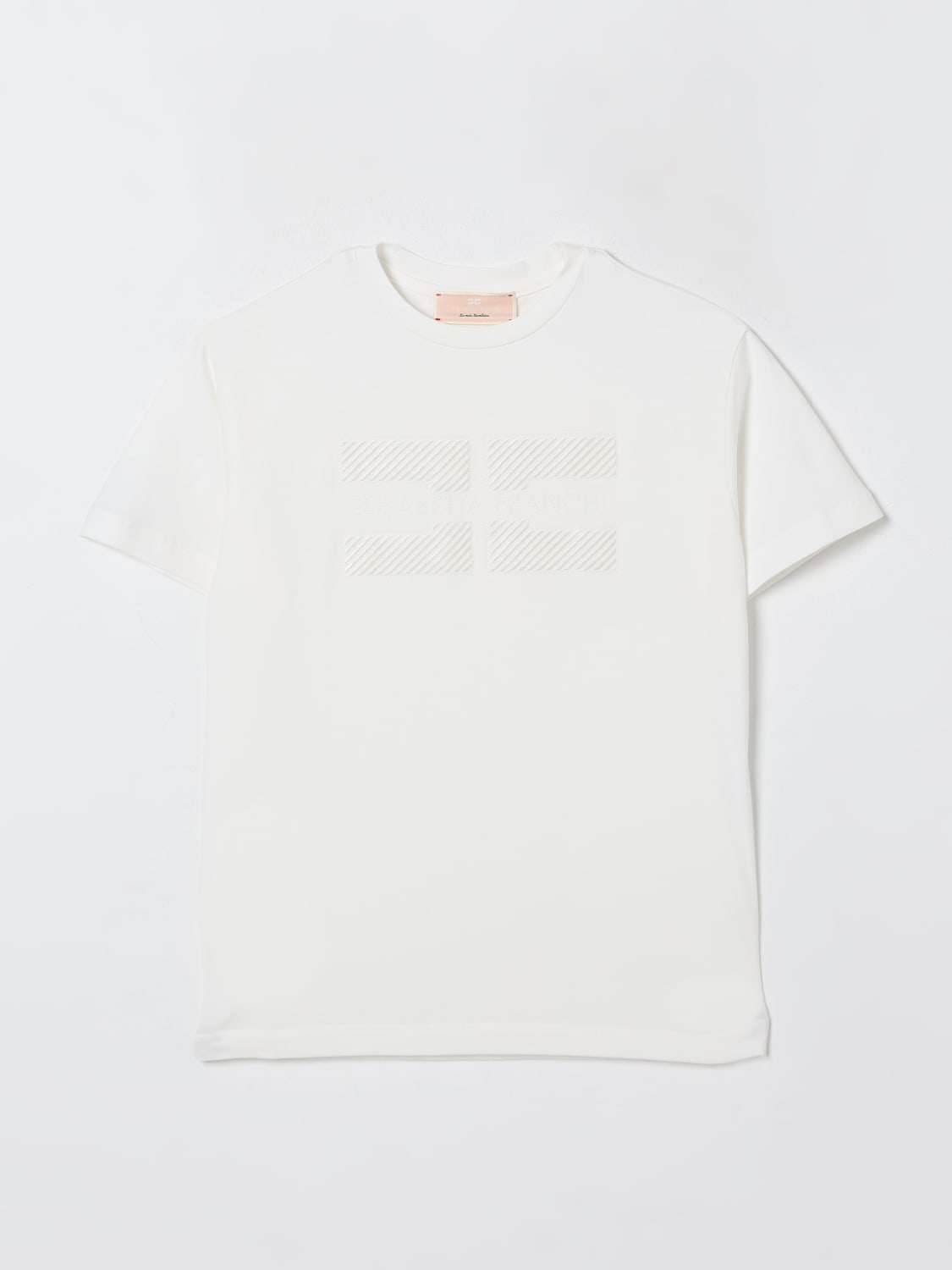 ELISABETTA FRANCHI LA MIA BAMBINA T-SHIRT: T-shirt kinder Elisabetta Franchi La Mia Bambina, Yellow Cream - Img 1