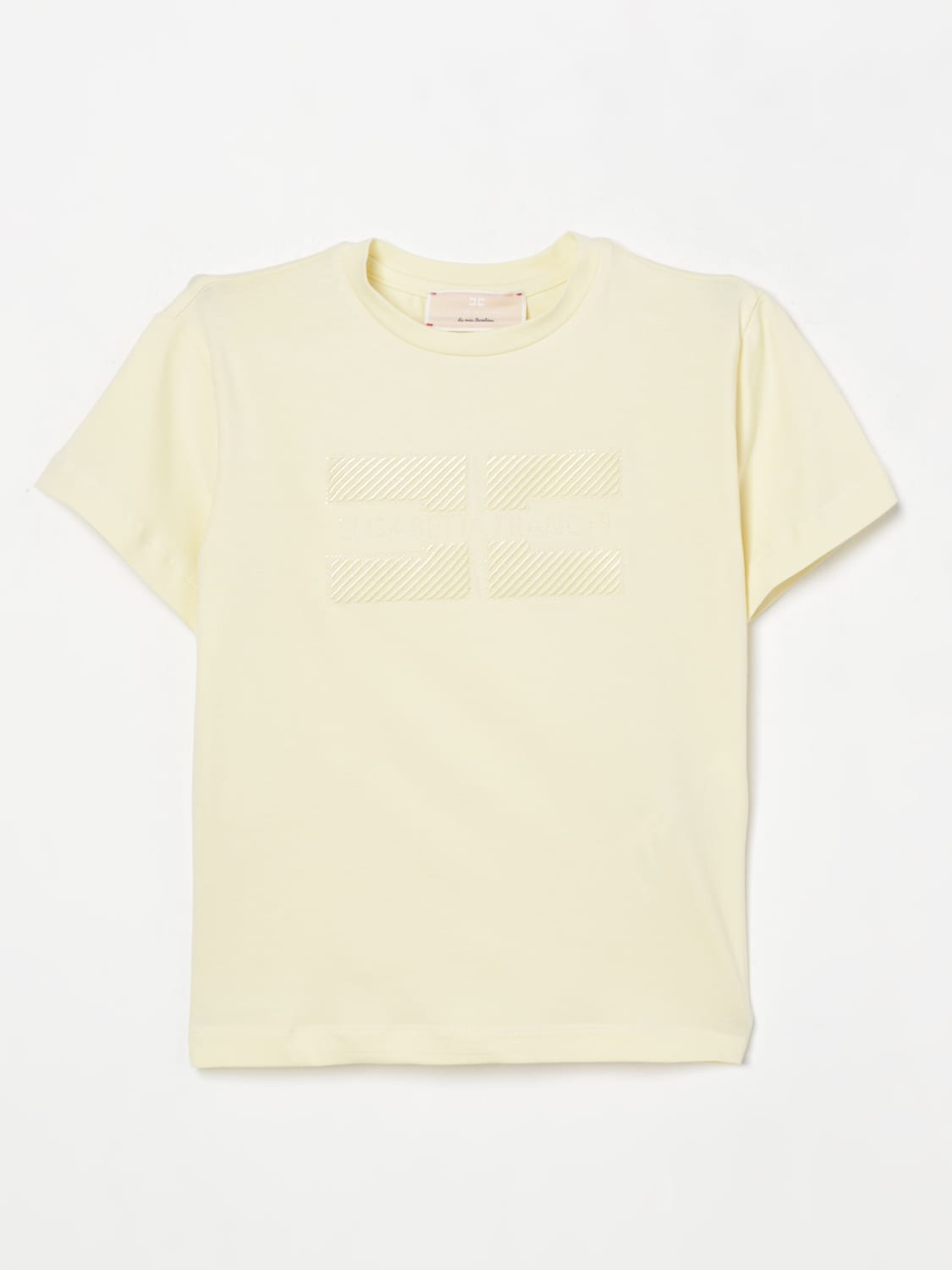 ELISABETTA FRANCHI LA MIA BAMBINA T-SHIRT: T-shirt enfant Elisabetta Franchi La Mia Bambina, Citron - Img 1