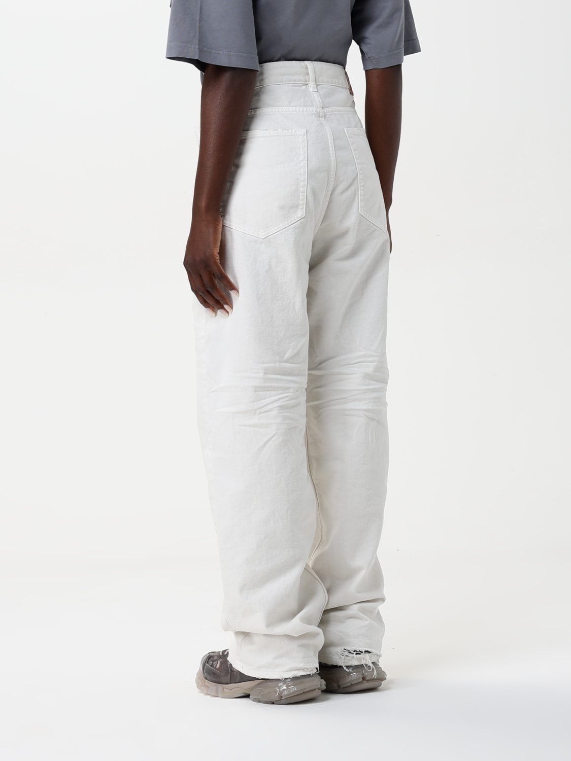 BALENCIAGA ジーンズ: ジーンズ レディース Balenciaga, ホワイト - Img 3