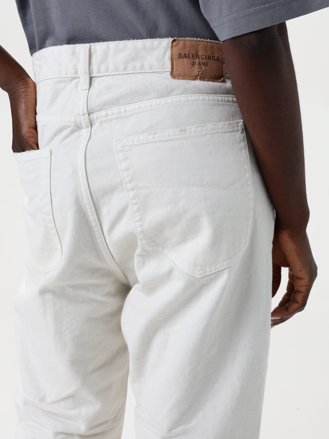 パンツ BALENCIAGA Women Denim Pants 786468TJW94 9000 WHITE BALENCIAGA: Jeans woman - White | Balenciaga jeans