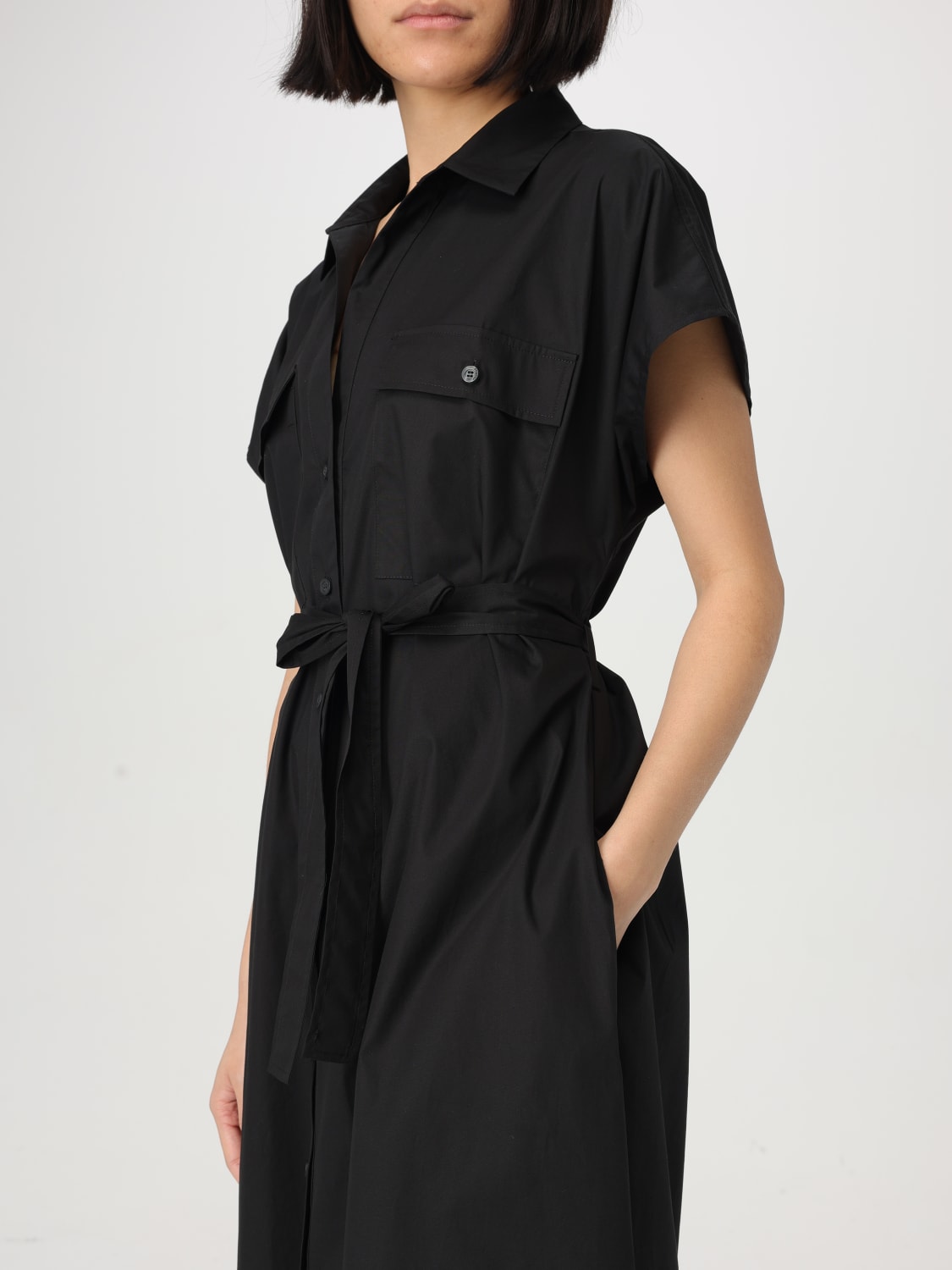 ワンピース DONDUP Woman Dress Black DA430PF0010DXXX 999 DONDUP: Dress woman - Black | Dondup dress DA430PF0010DXXX