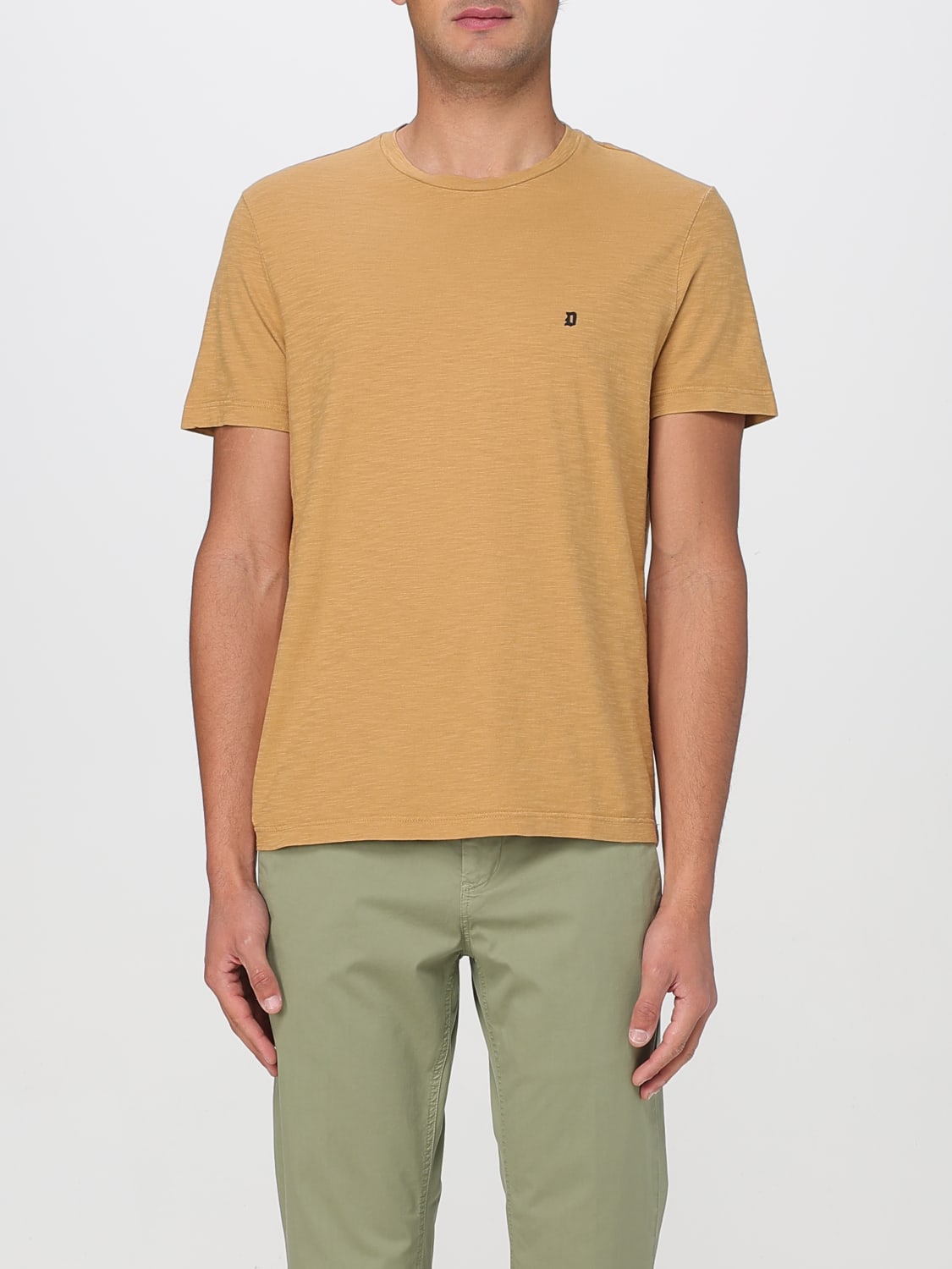 Tシャツ・カットソー DONDUP Men T-shirt Biscuit US198JF0195UZL4 397 DONDUP: T-shirt men - Biscuit | Dondup t-shirt
