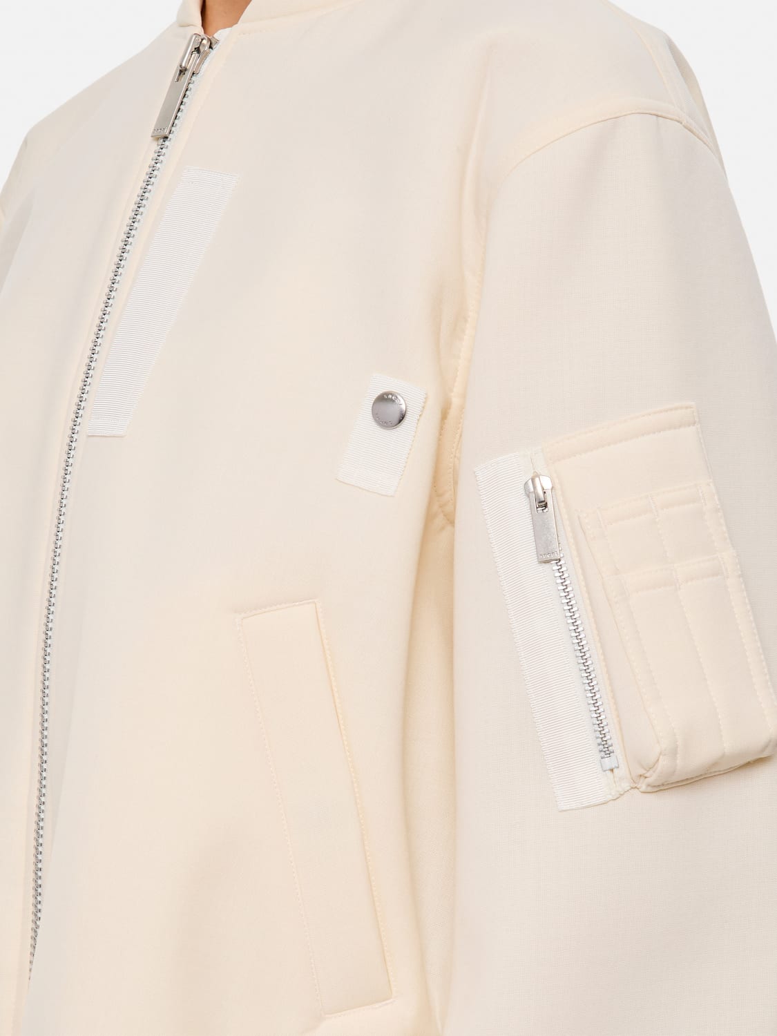 ジャケット SACAI Woman Jacket White 2507634 151 SACAI: Jacket woman - White | Sacai jacket 2507634 online at
