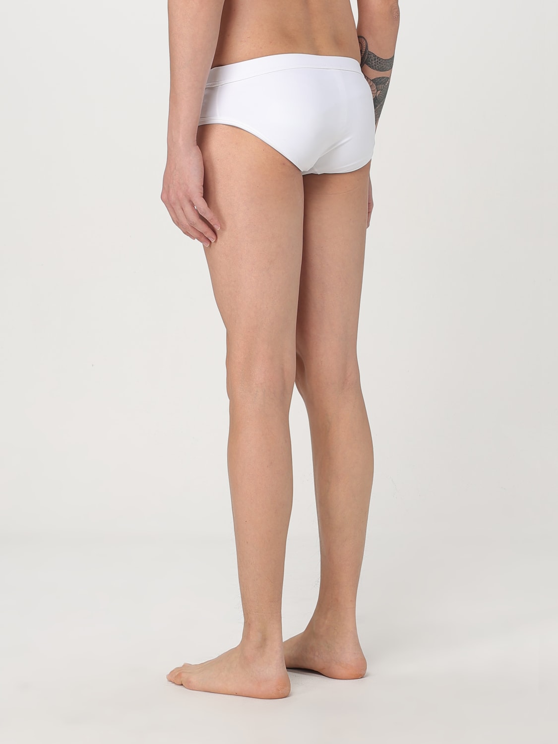 DOLCE & GABBANA SWIMSUIT: Dolce & Gabbana men's swim shorts, White - Img 2